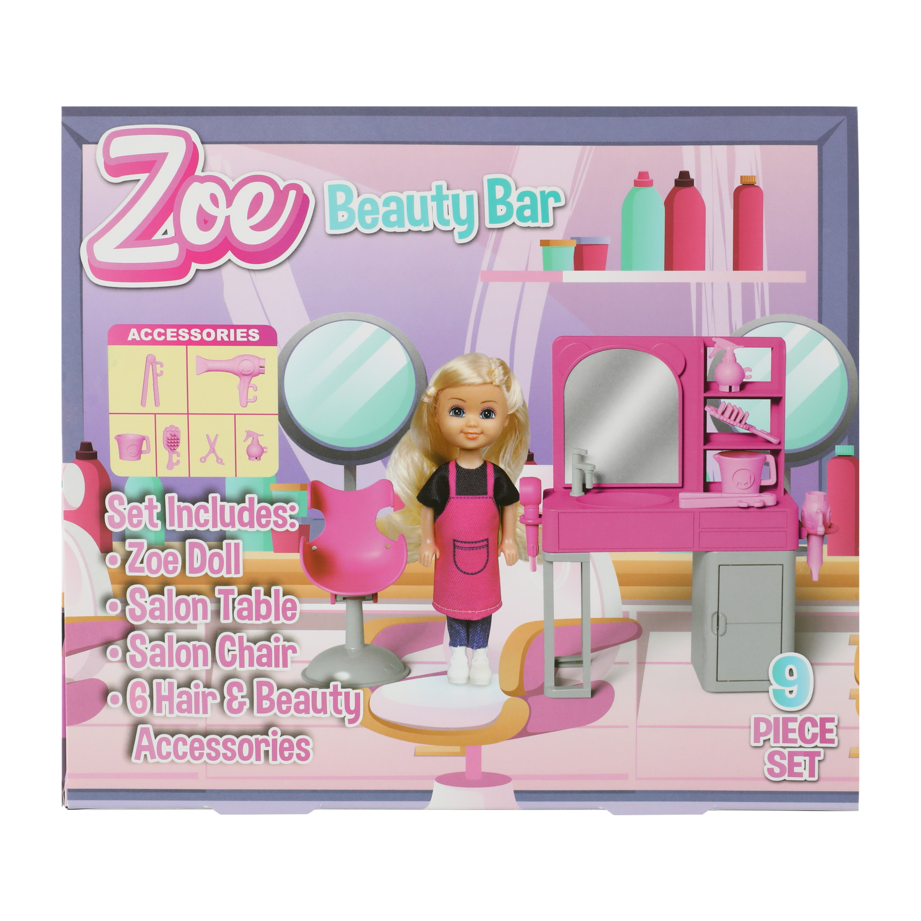 Zoe Beauty Bar 9-Piece Set