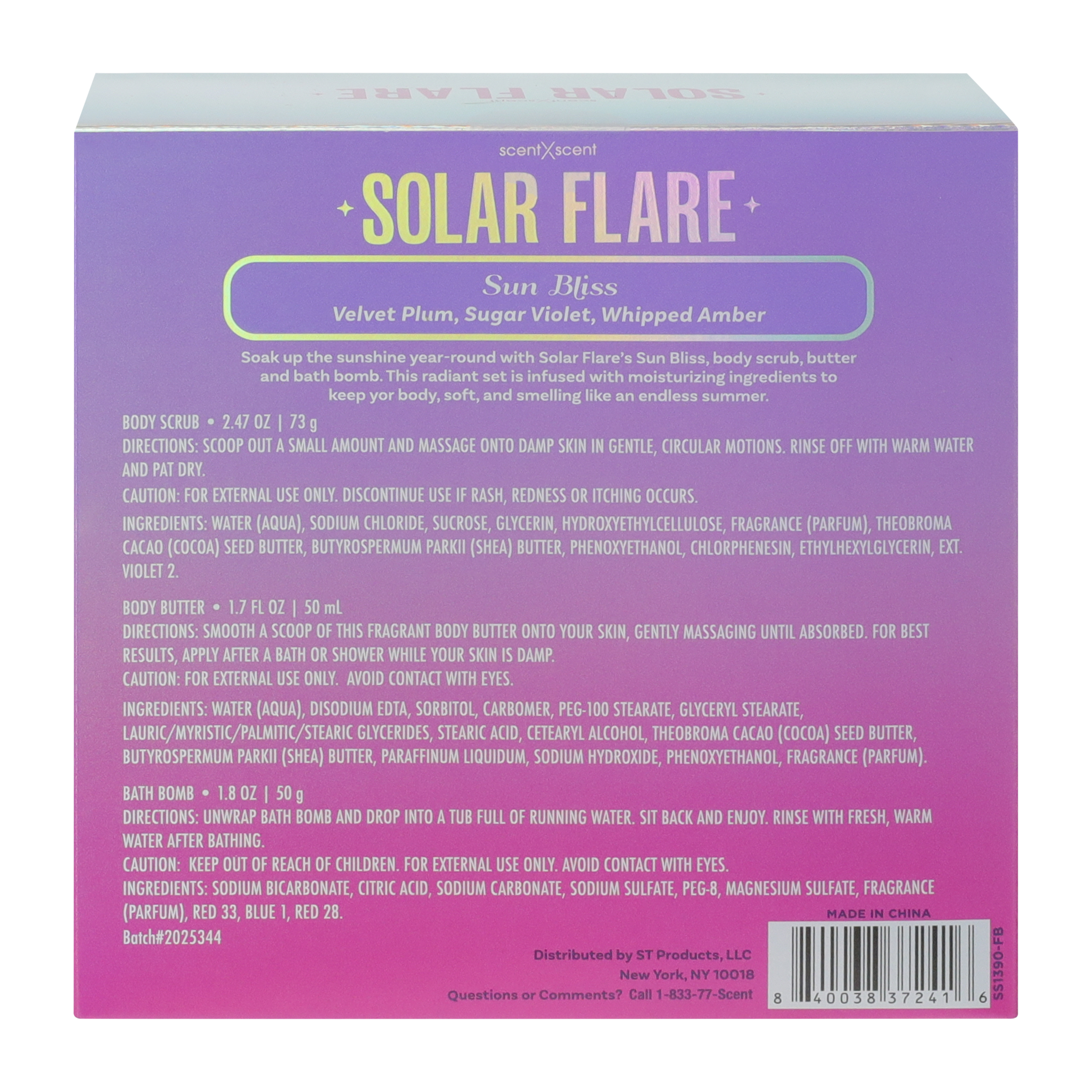 ScentXScent Solar Flare Sun Bliss Glow Set 3-Pack