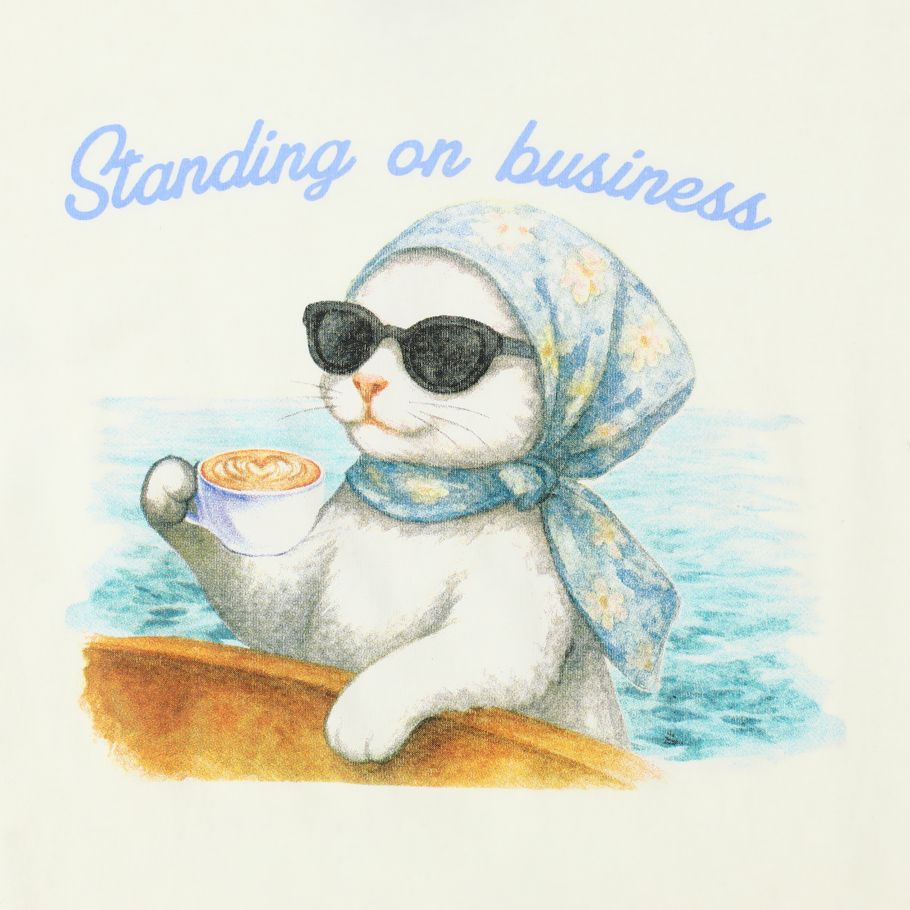 Standing On Business Cat Graphic Tee