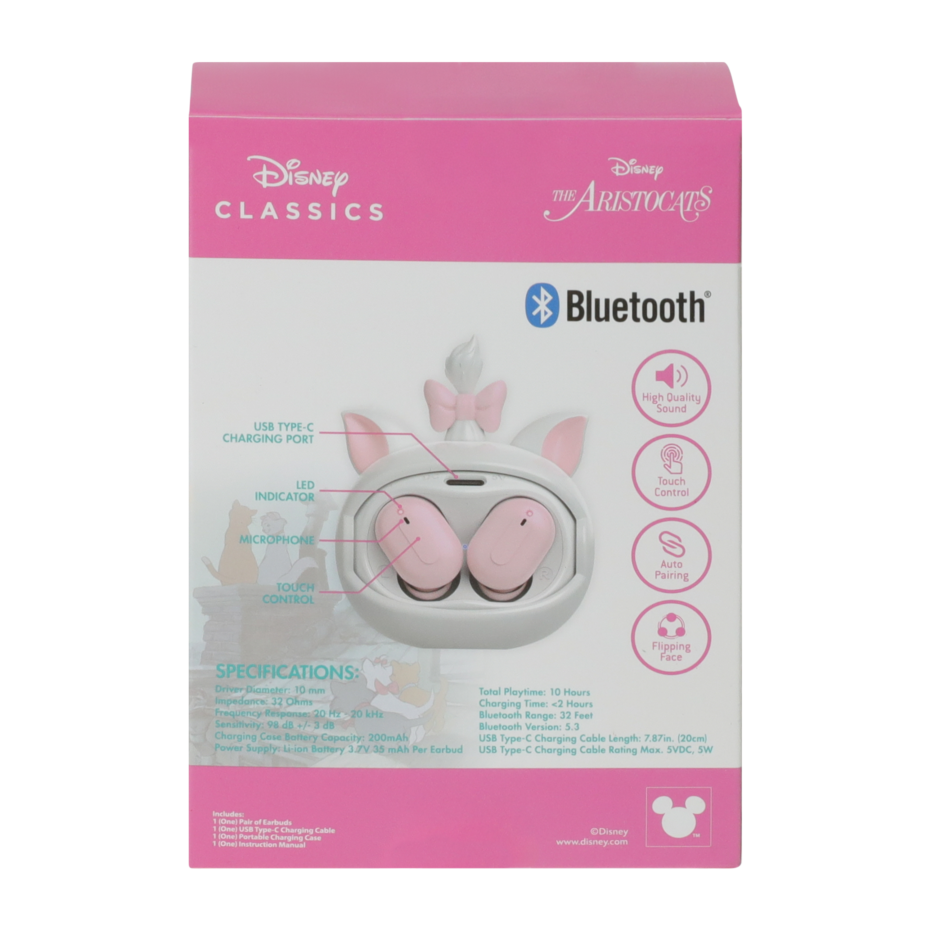 Disney The Aristocats Marie True Wireless Earbuds