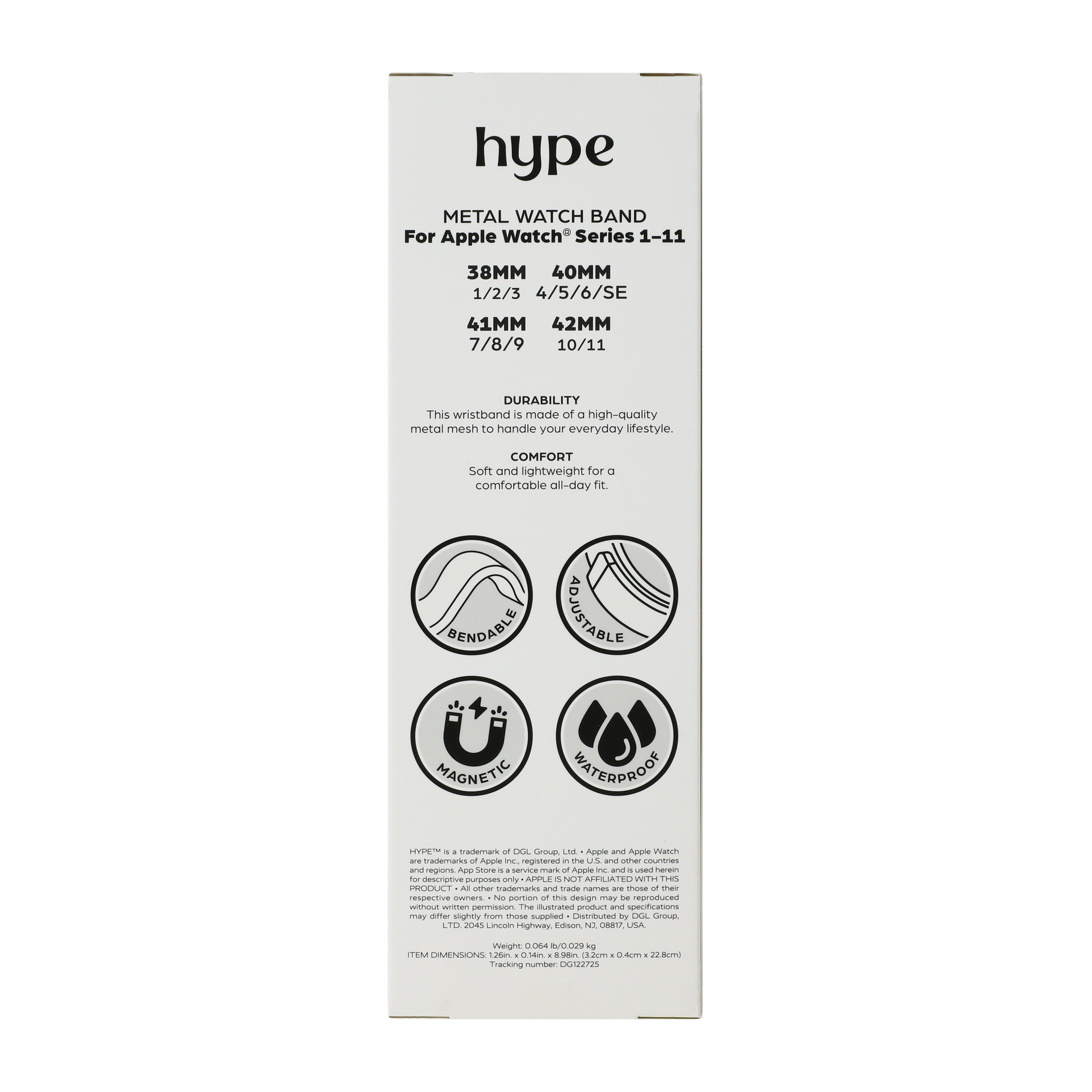 Hype Apple Watch® Metal Watch Band