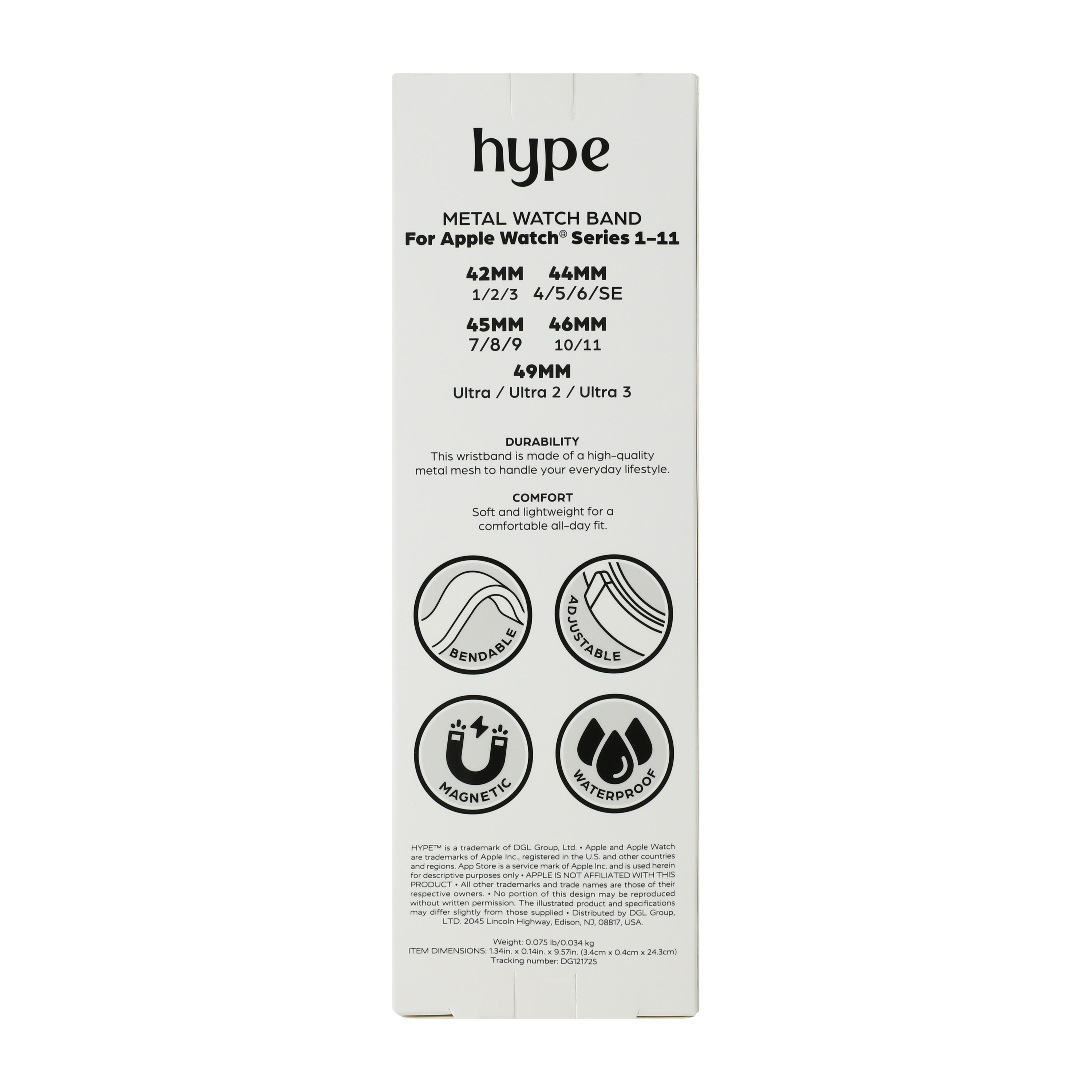 Hype Apple Watch® Metal Watch Band