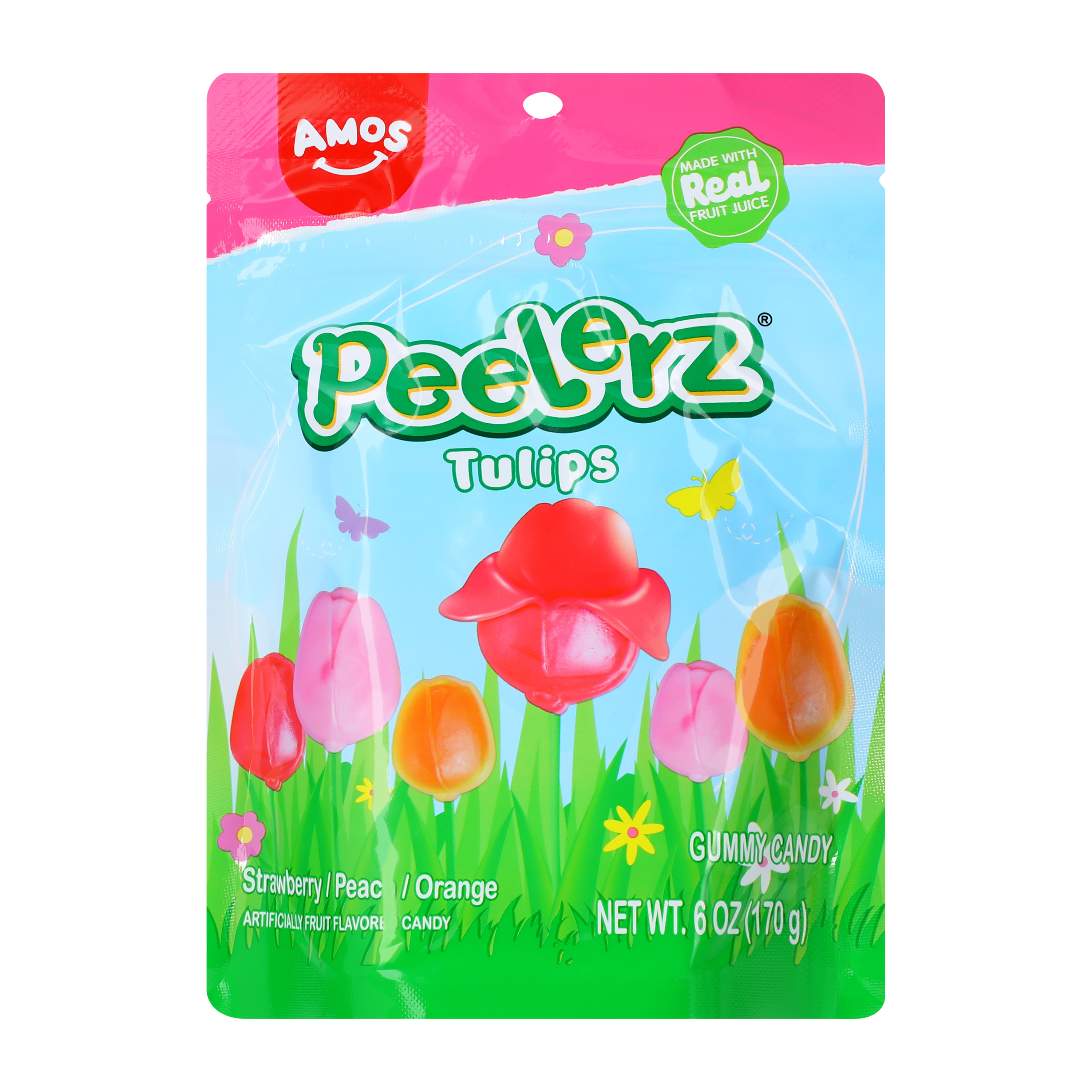 Amos® Peelerz® Tulips Gummy Candy 6oz