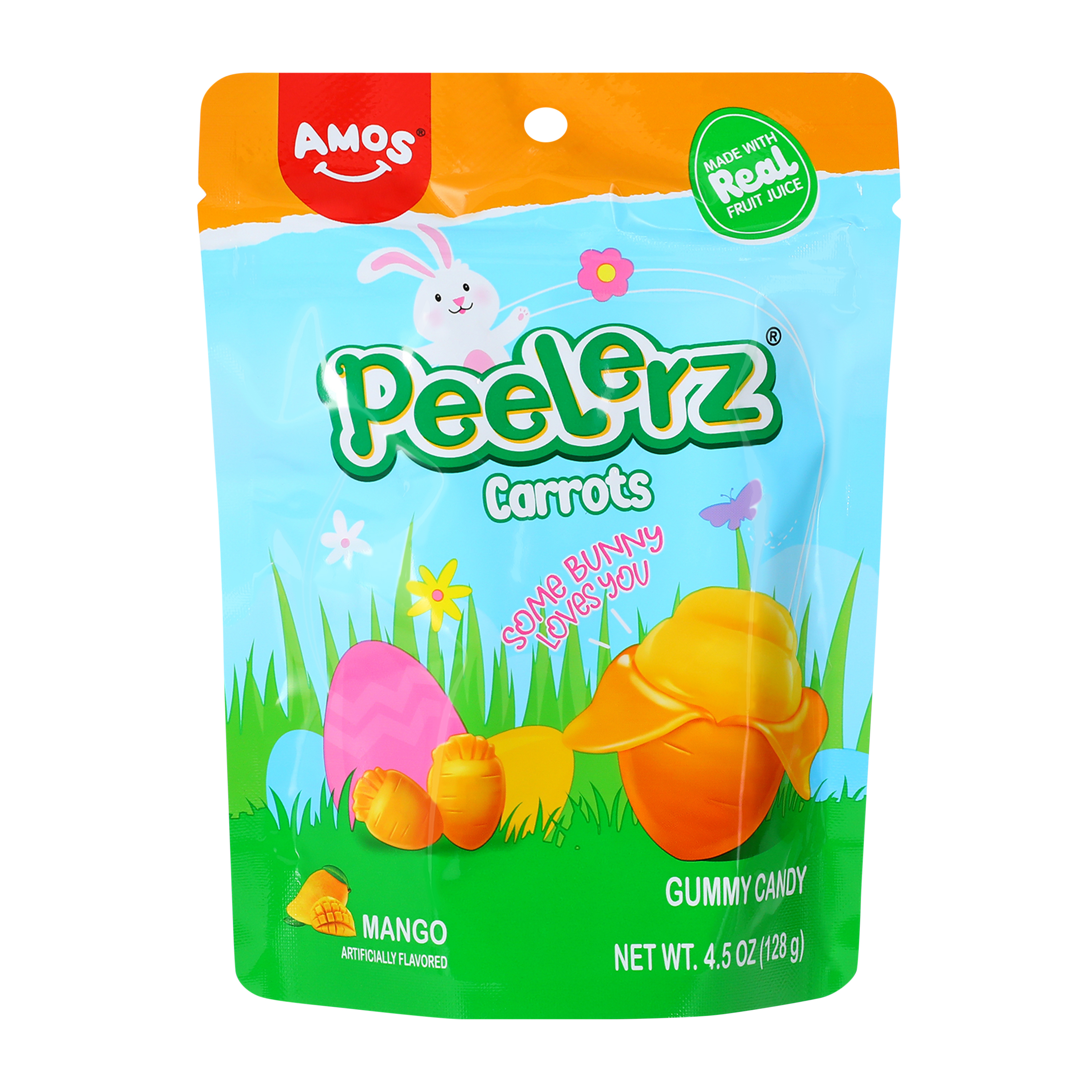 Amos® Peelerz® Carrots Mango Gummy Candy 4.5oz