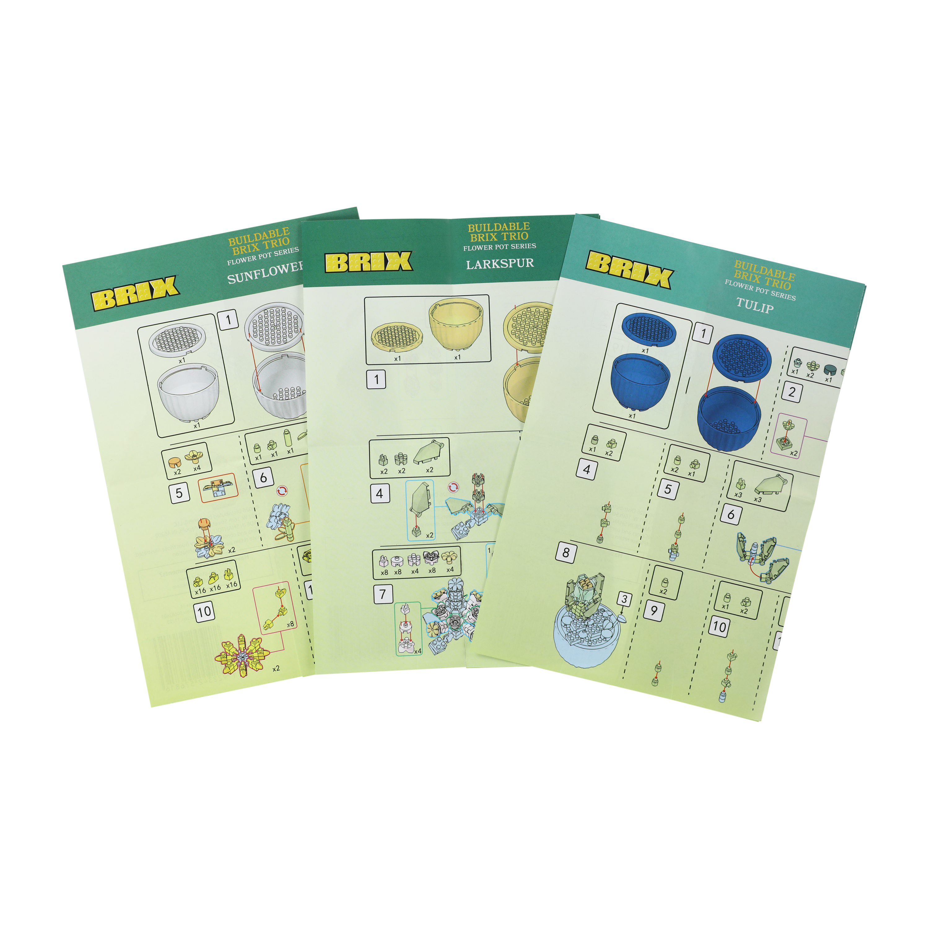 Succulent Buildable Brix Trio 3-Pack