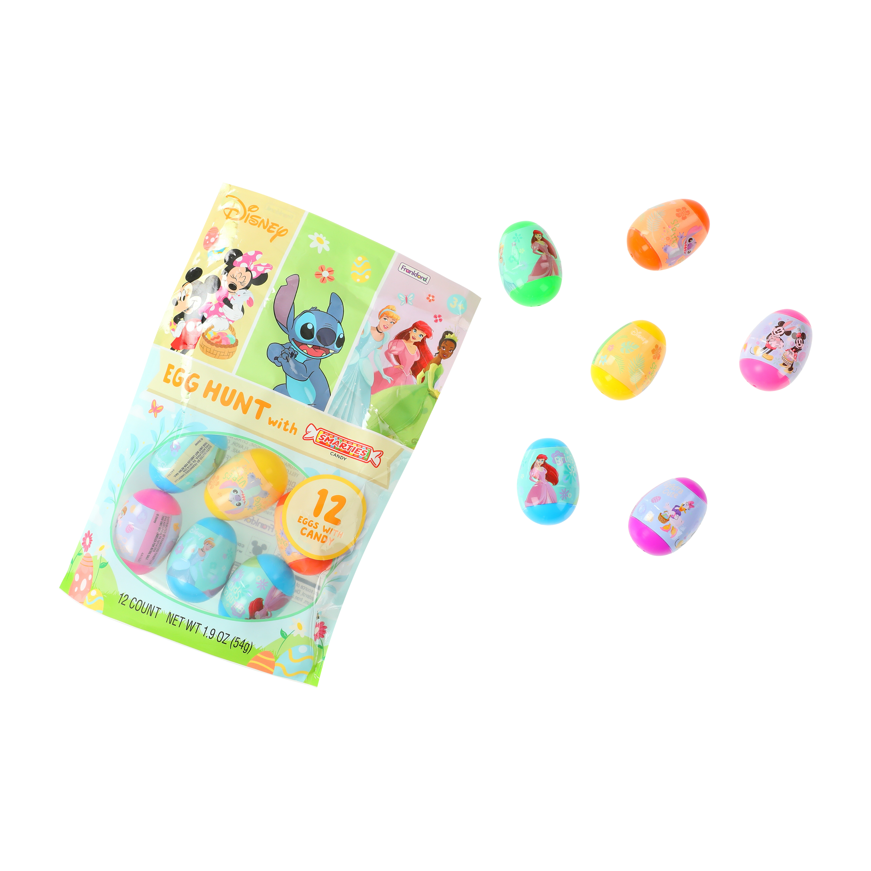 Disney Egg Hunt With Smarties Candy Set 12-Count