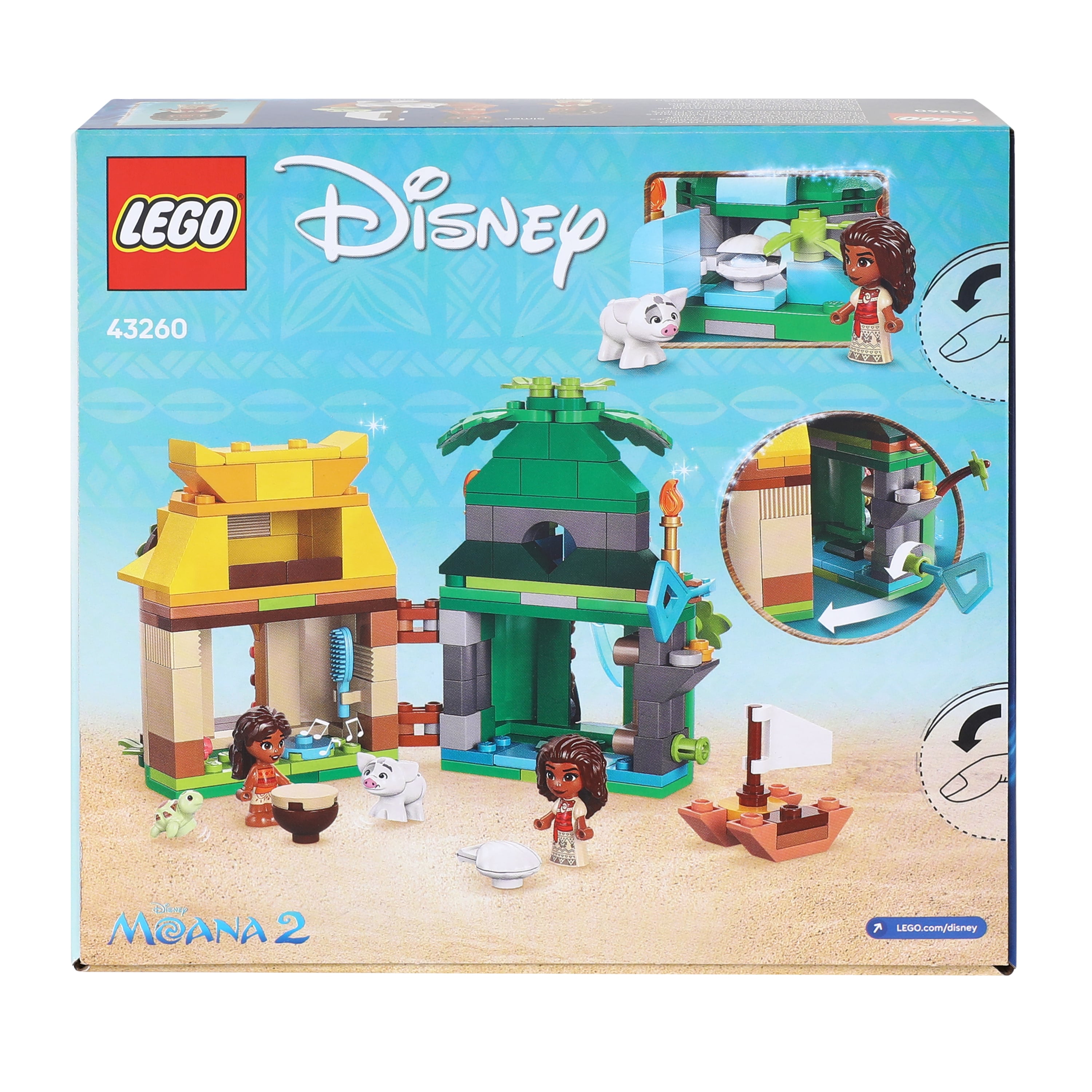 LEGO® Disney Moana 2 Moana's Island Fun Building Toy 175-Pieces