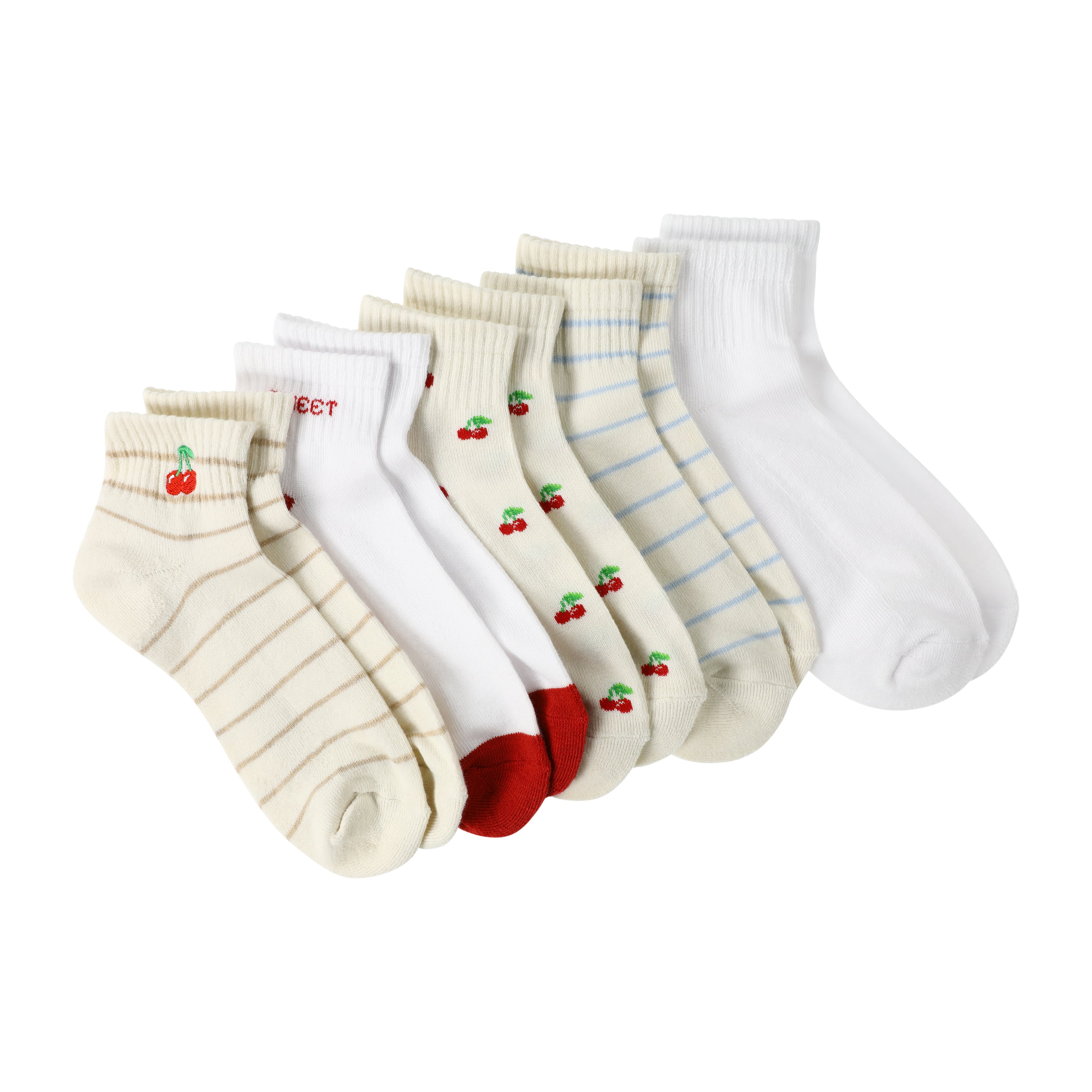Juniors Cutie Quarters Socks 5-Pairs | Five Below