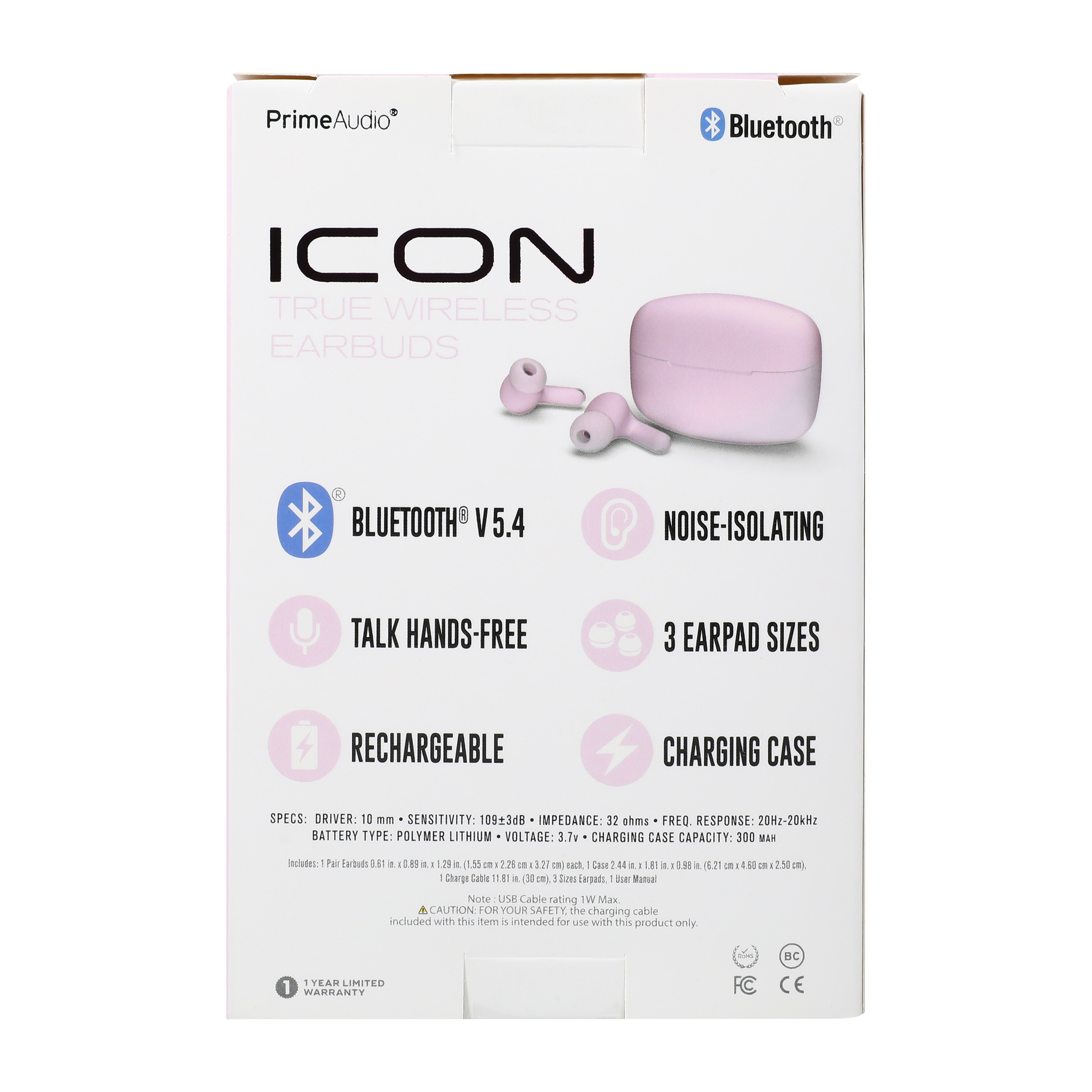 Icon Wireless Earbuds With Mic