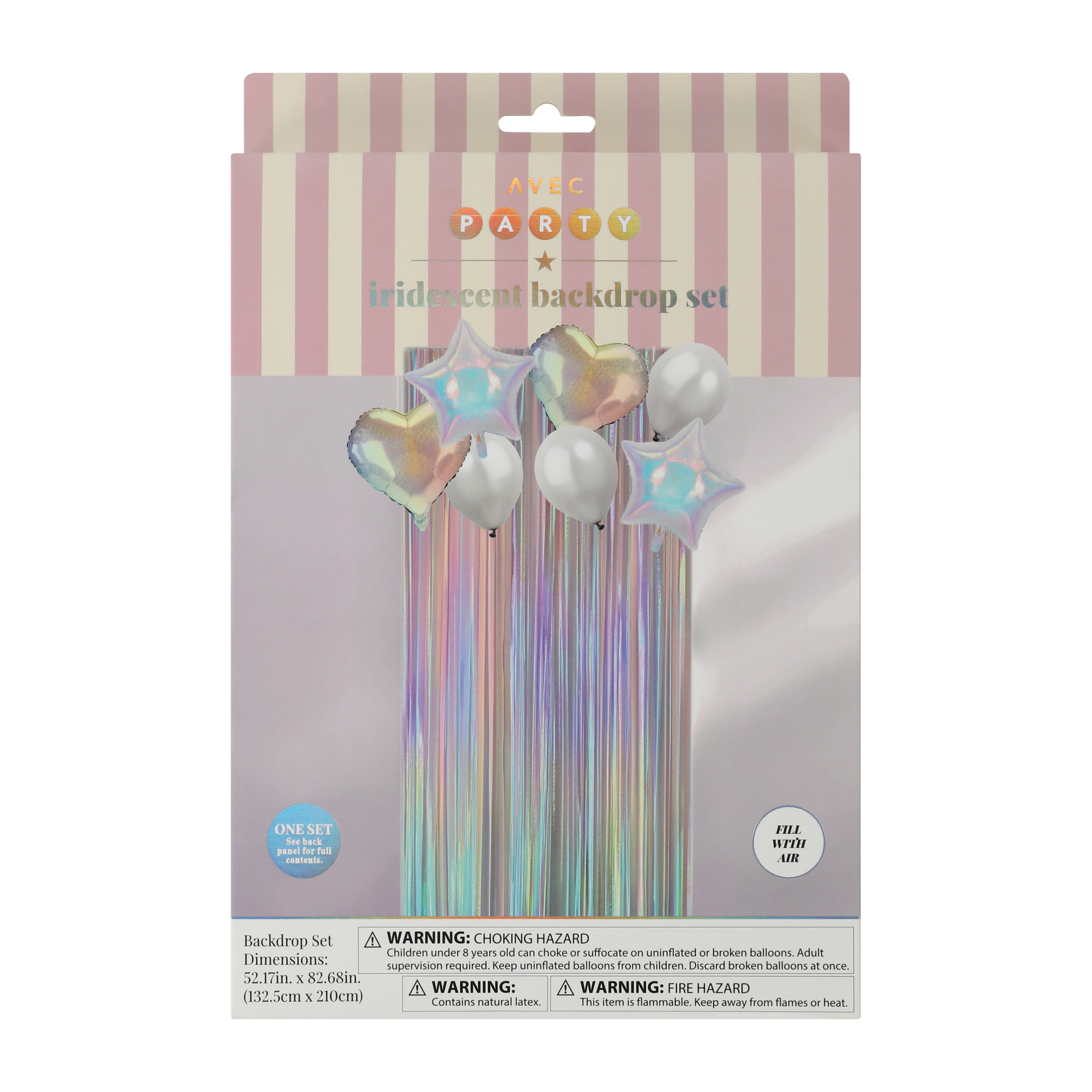 Avec Party Iridescent Backdrop Set