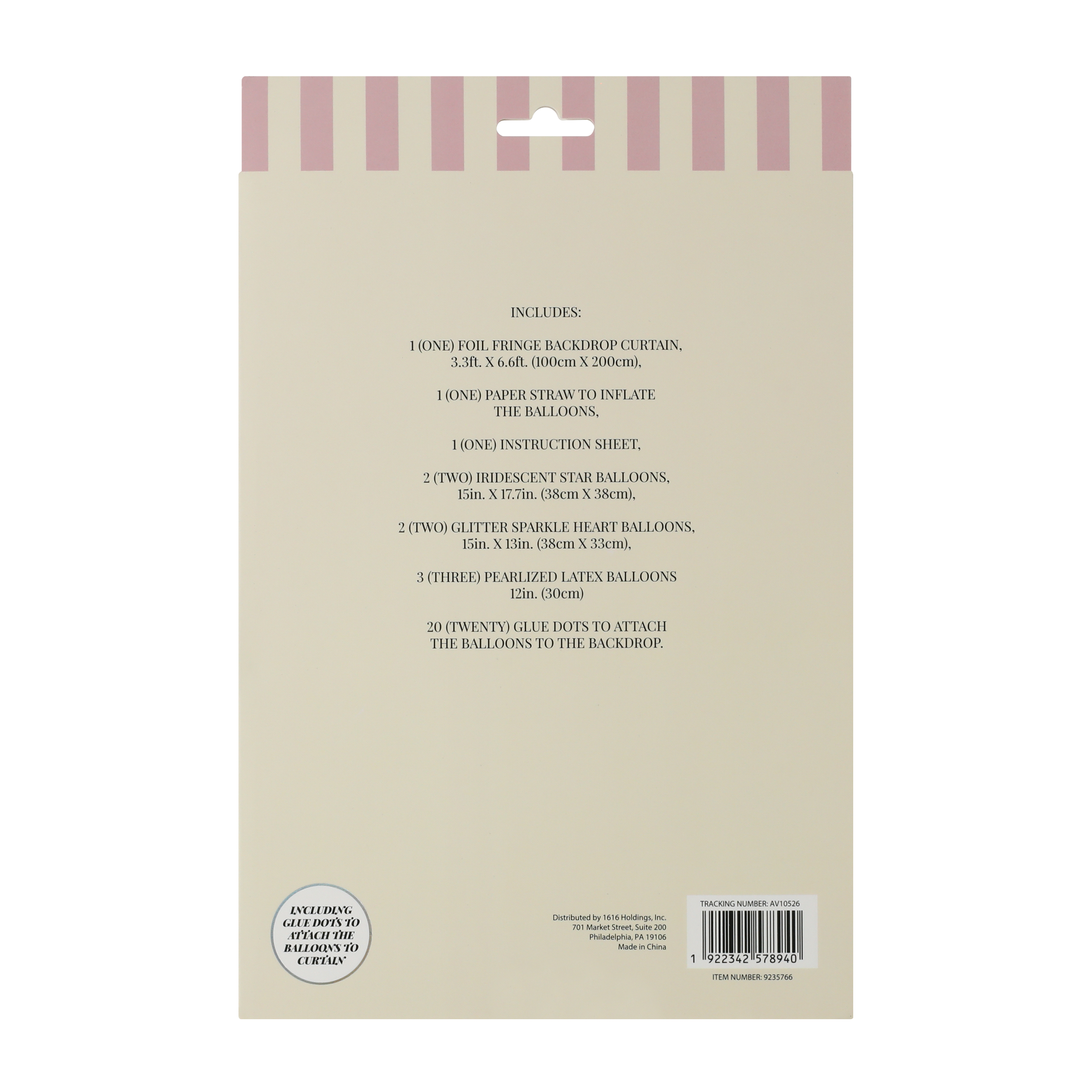 Avec Party Iridescent Backdrop Set