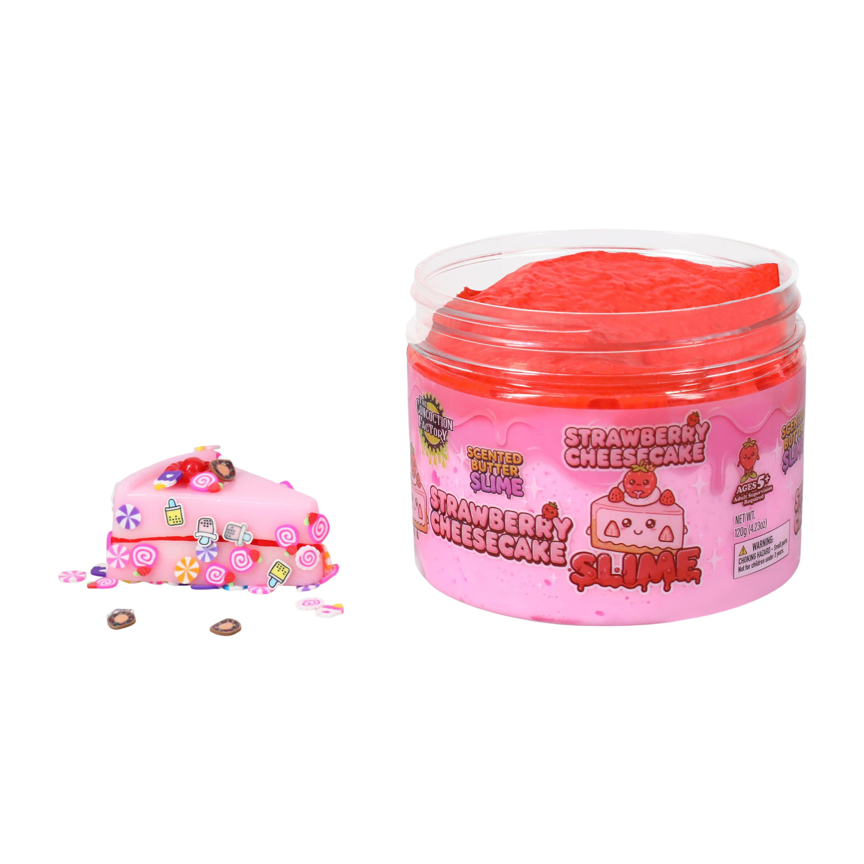 The Concoction Factory Strawberry Cheesecake Scented Butter Slime