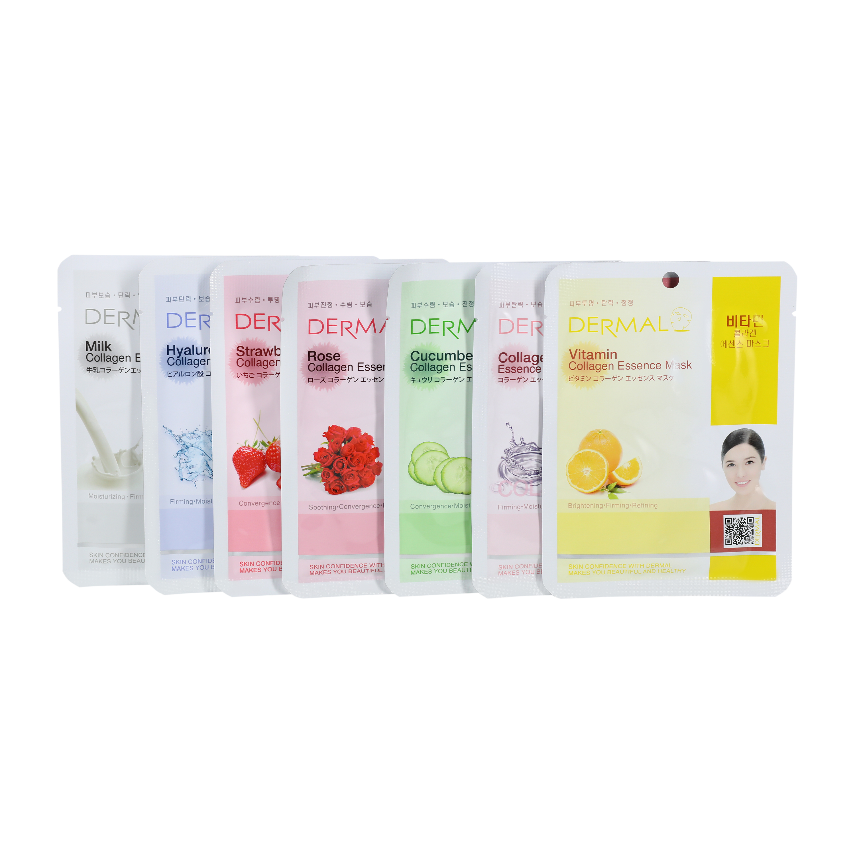 Dermal Collagen Essence Mask Assorted 7-Pack