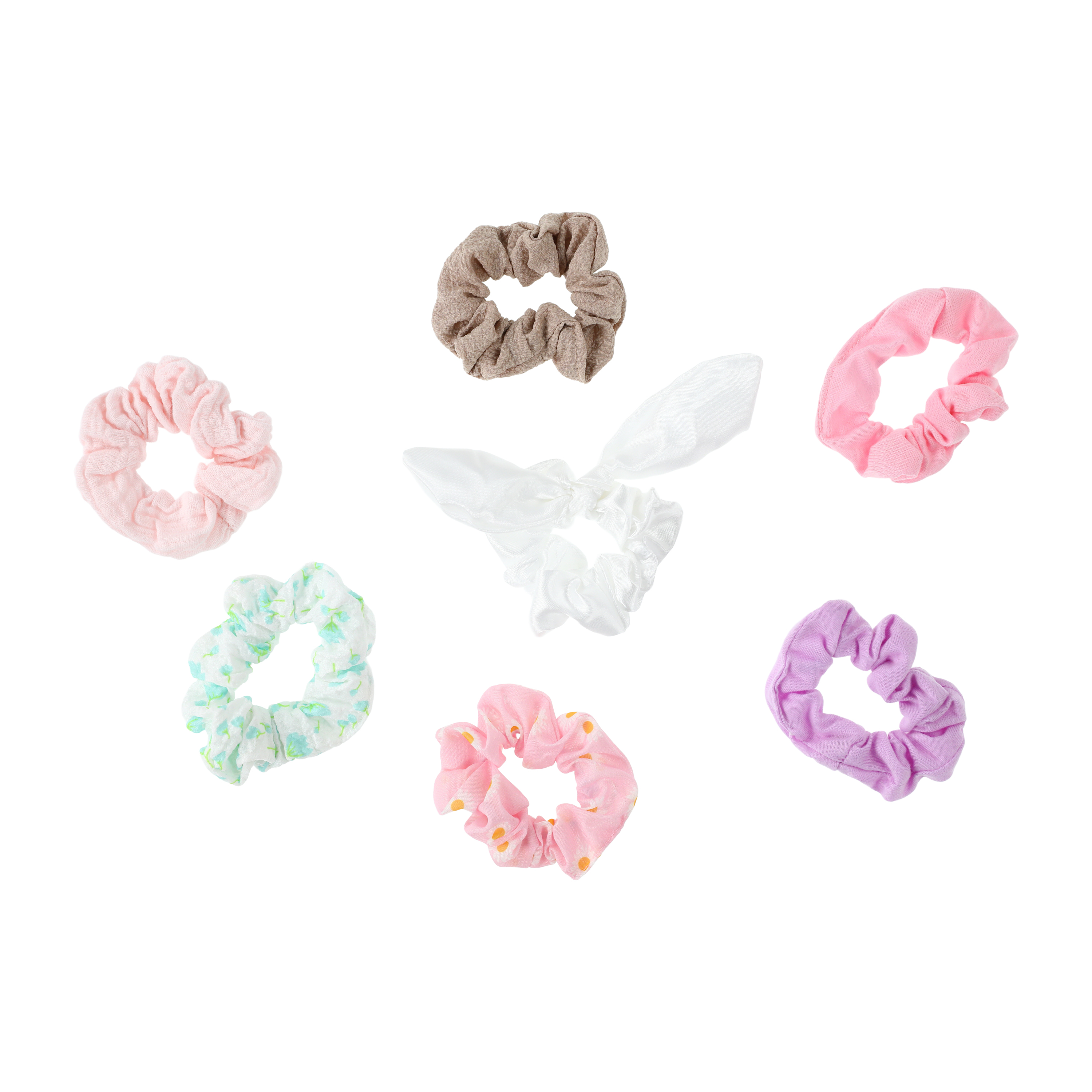 Set de 7 Colitas Scrunchies Pa Tu Pelo Siempre a la Moda y Chulo 3