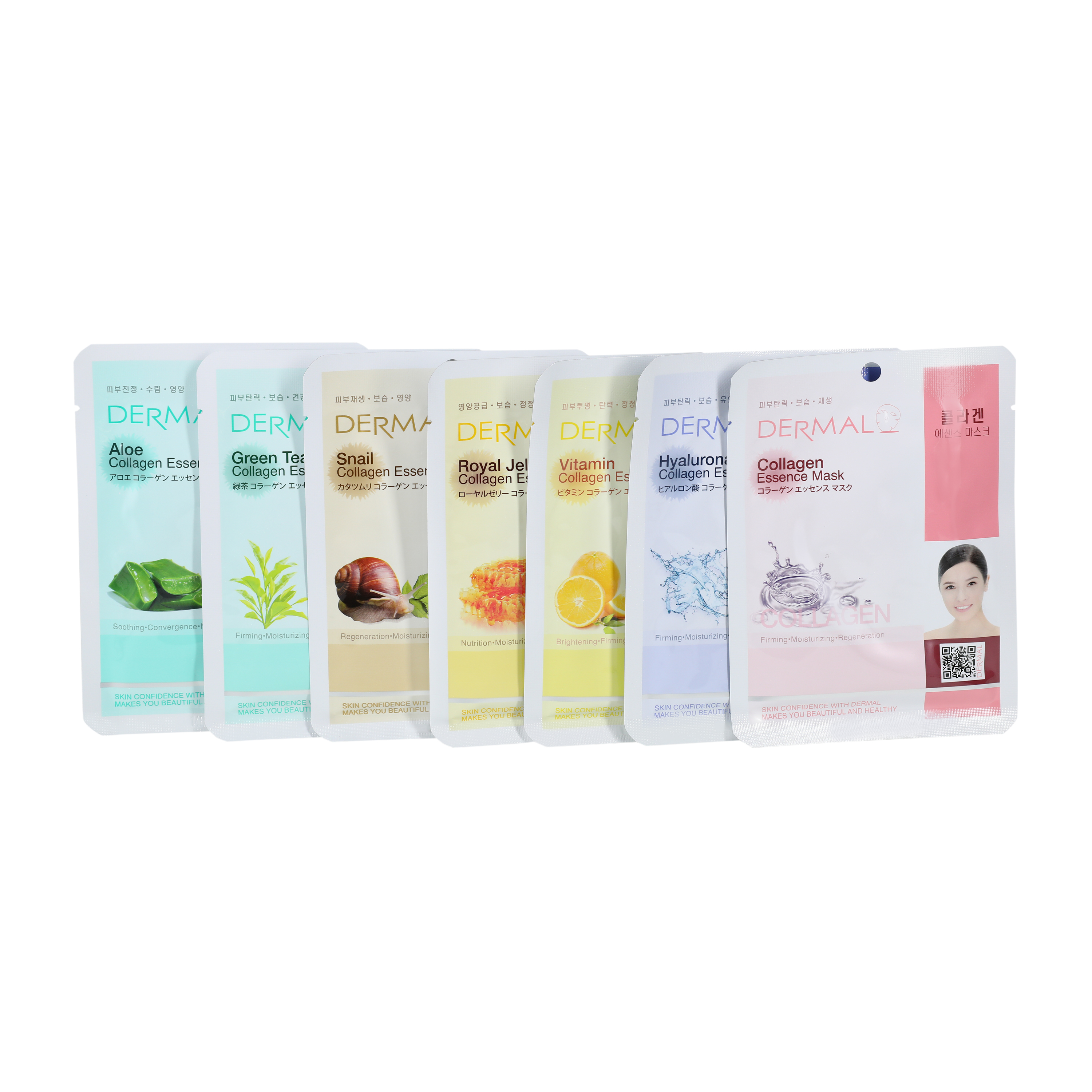 Dermal Collagen Essence Mask Assorted 7-Pack