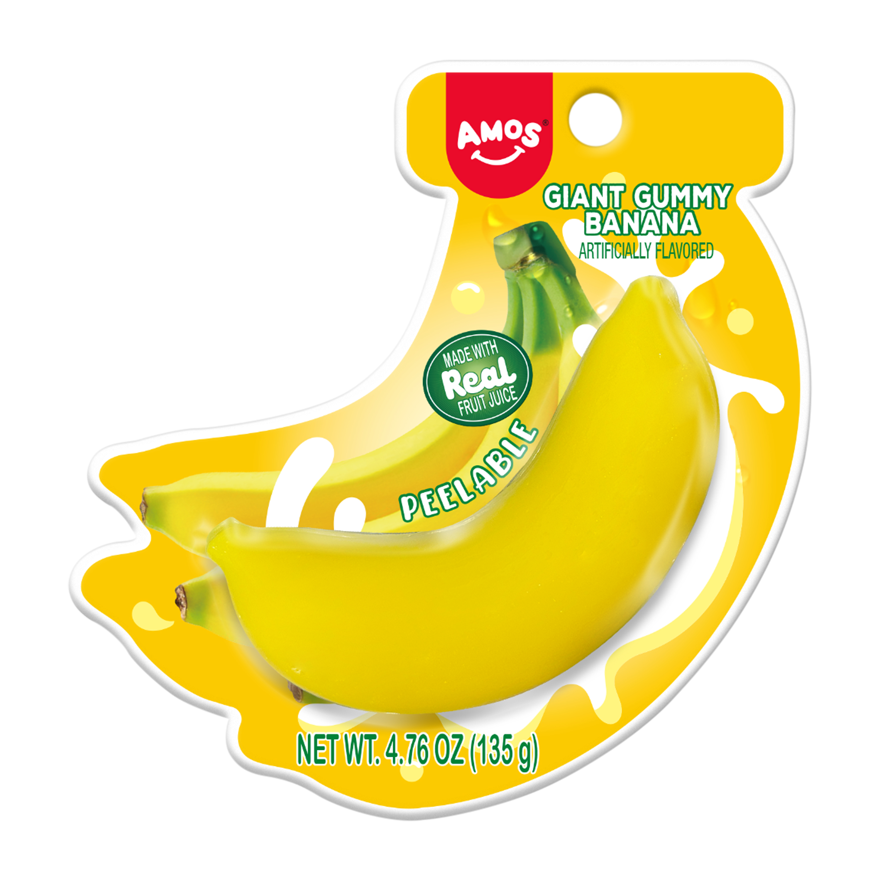 Amos® Giant Gummy Banana Gummy Candy 4.7oz