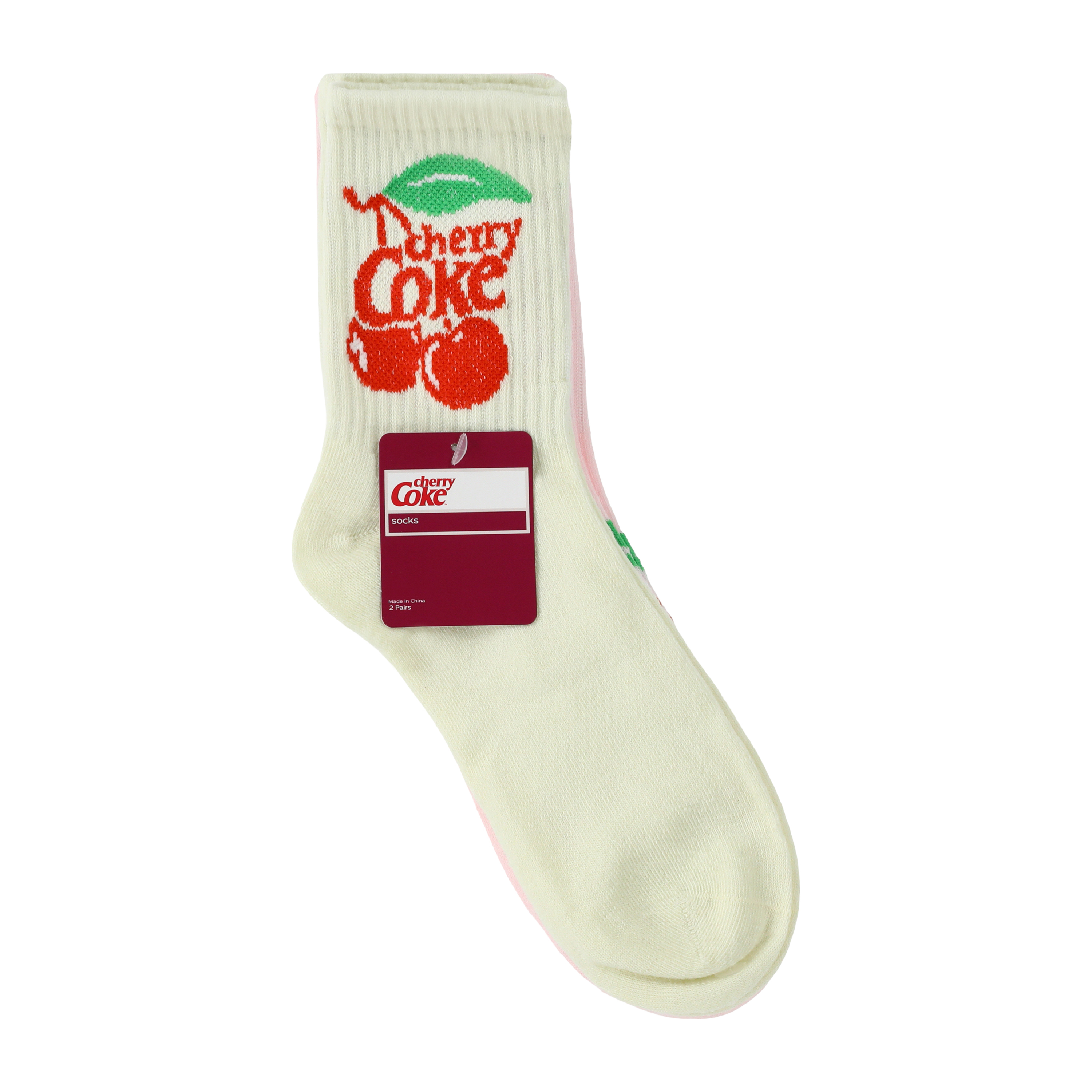 Branded Girls Mid-Crew Socks 2-Pack