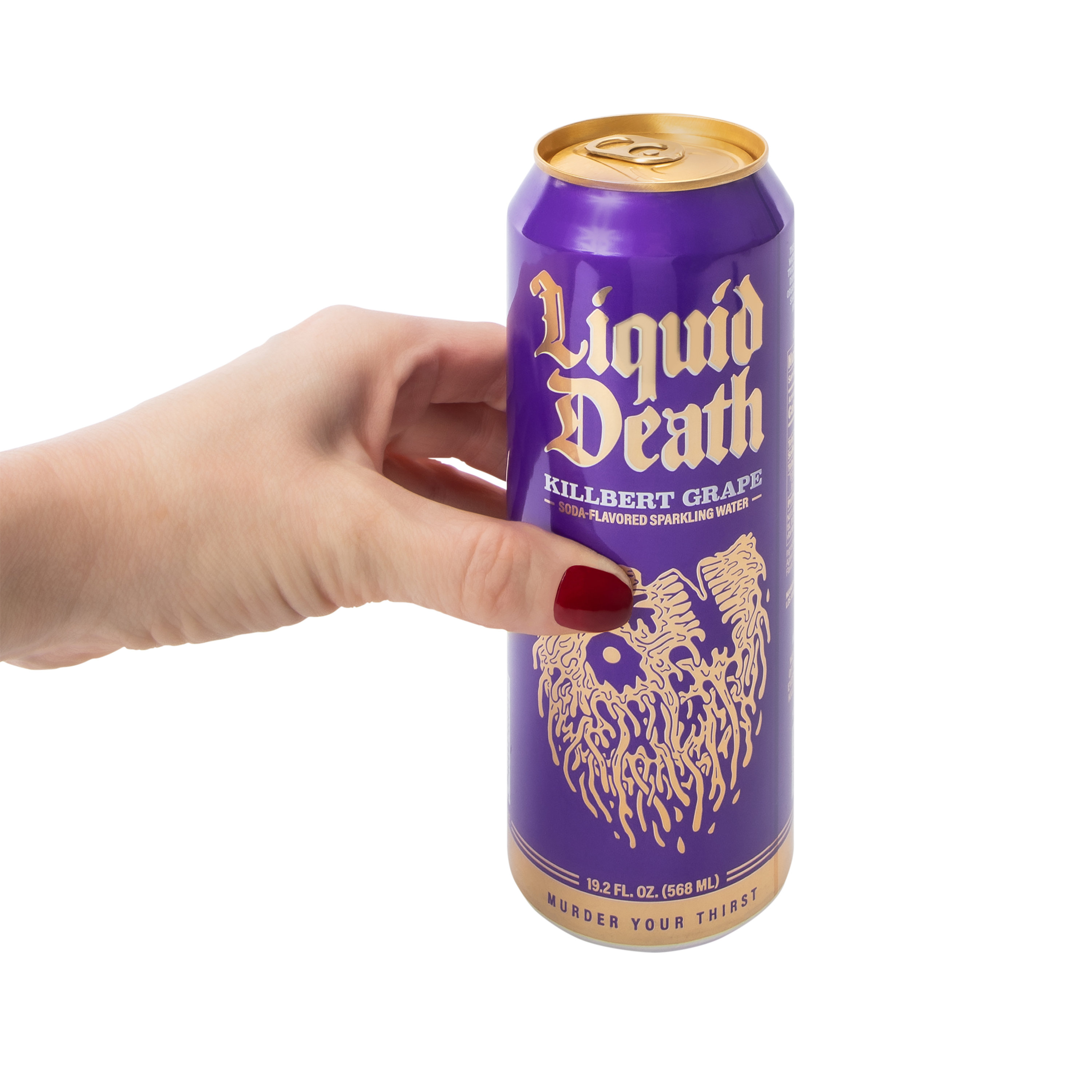 Liquid Death Killbert Grape Flavored Sparkling Water 19.2oz