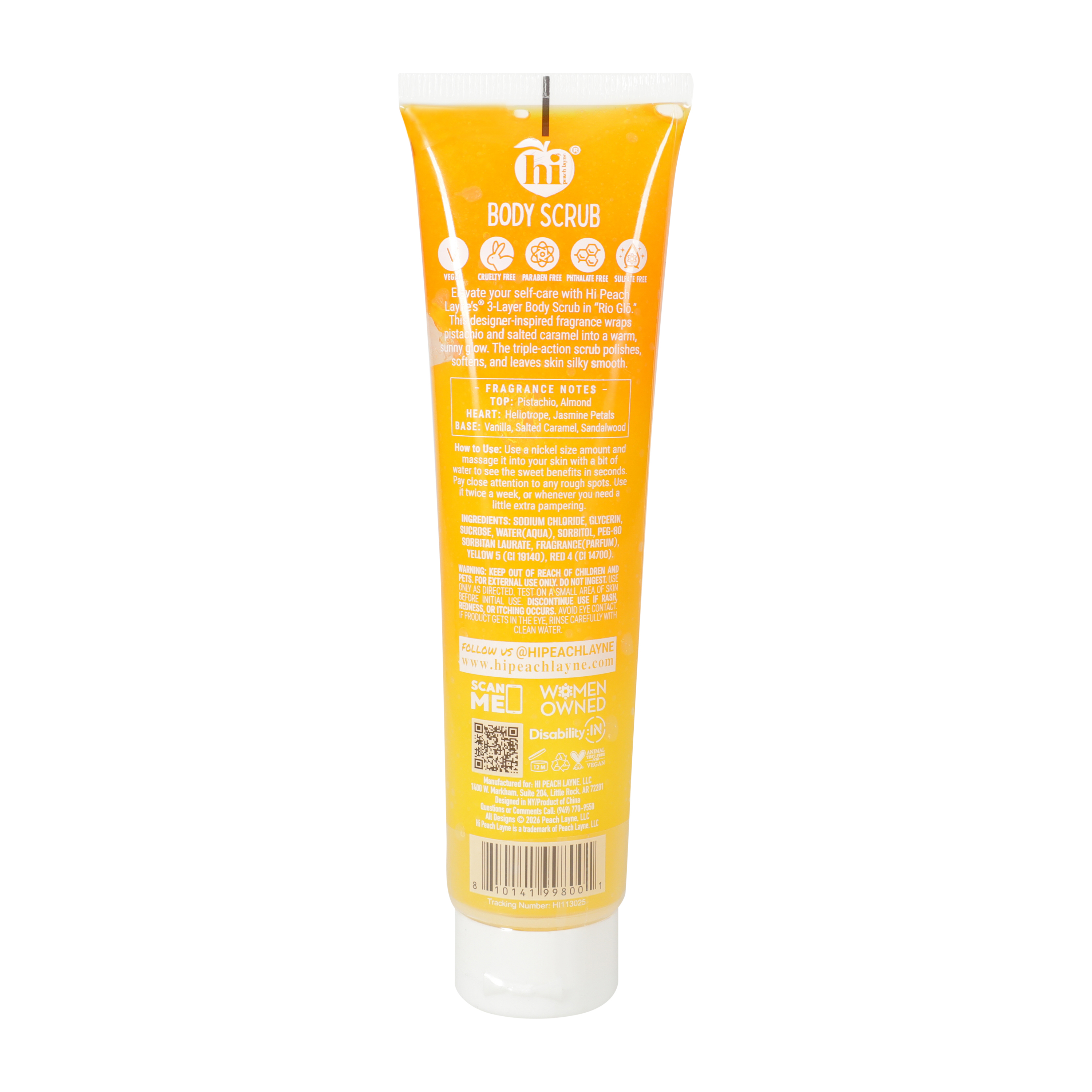 Hi Peach Layne® Body Scrub 8.8oz
