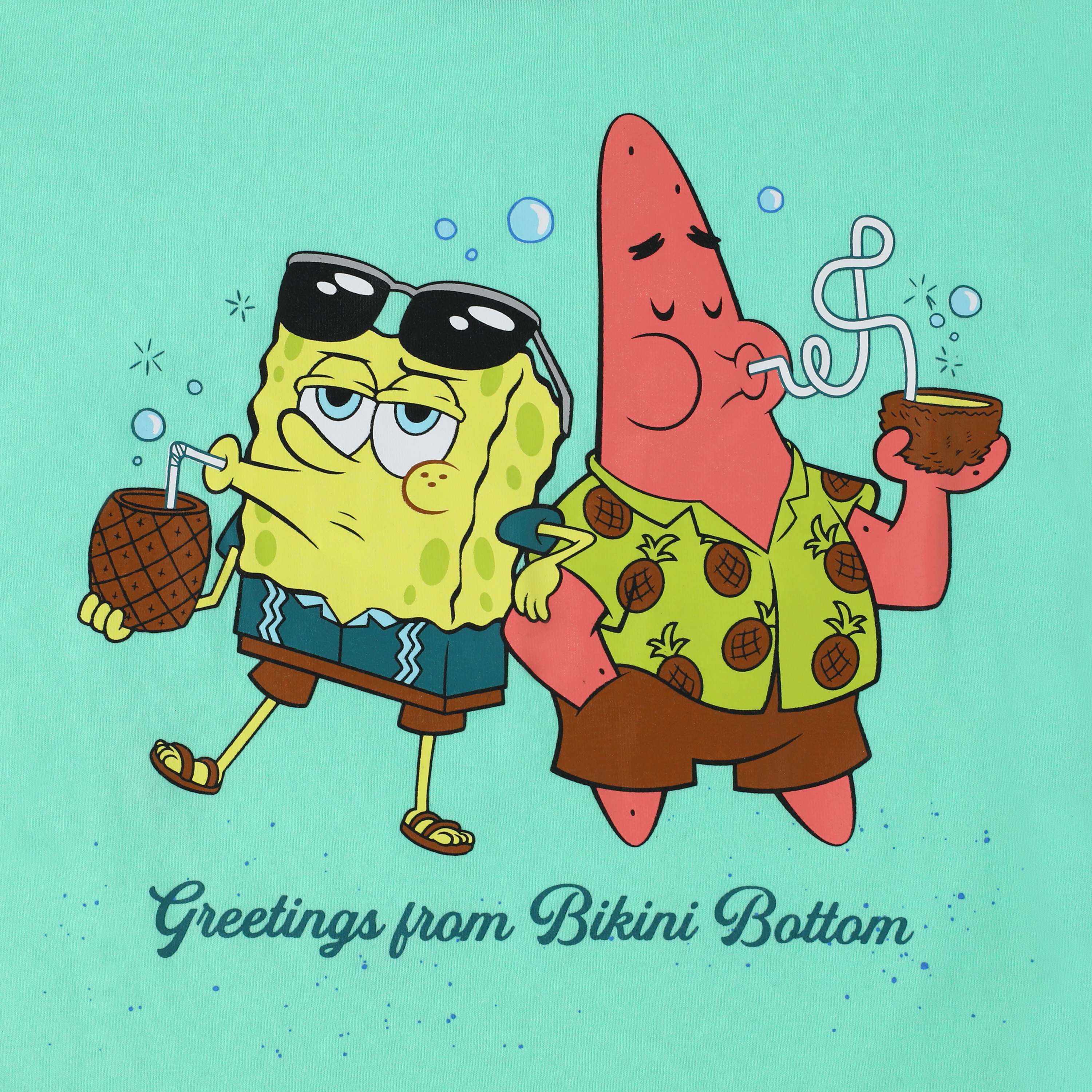 Kids SpongeBob SquarePants™ Bikini Bottom Greetings Graphic Tee