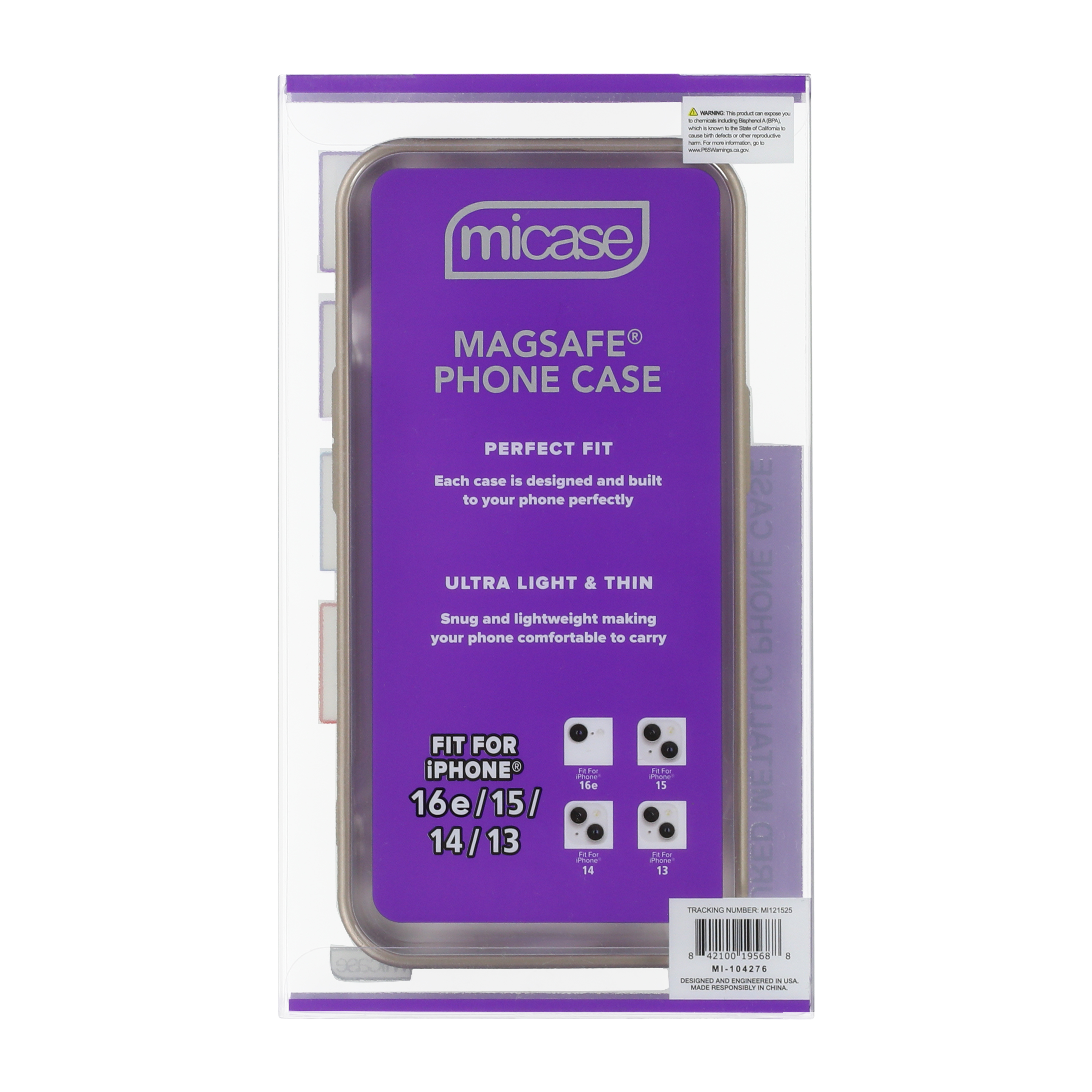 iPhone 16e® MagSafe® Textured Metallic Phone Case