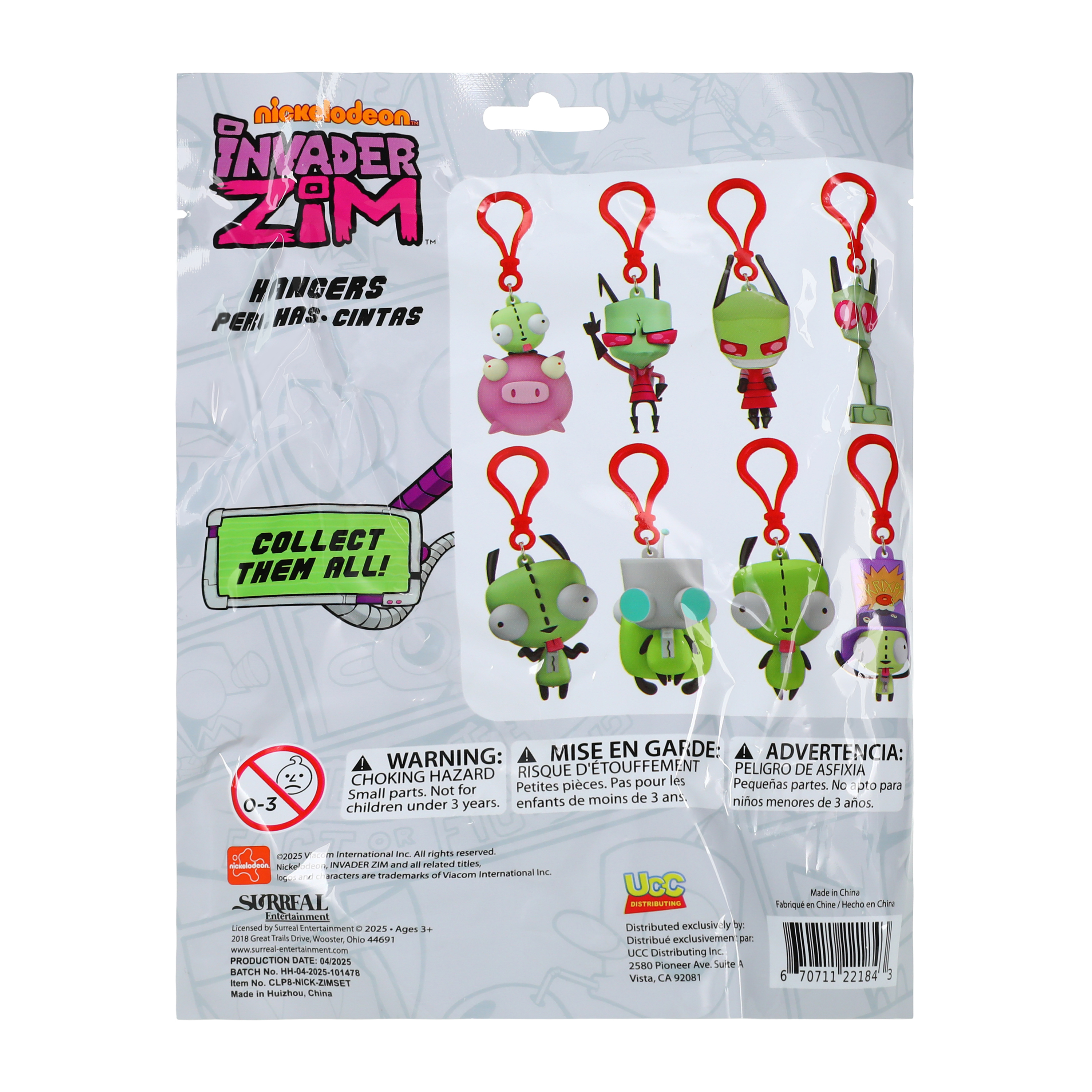 Nickelodeon™ Invader Zim™ Hangers (Styles May Vary)