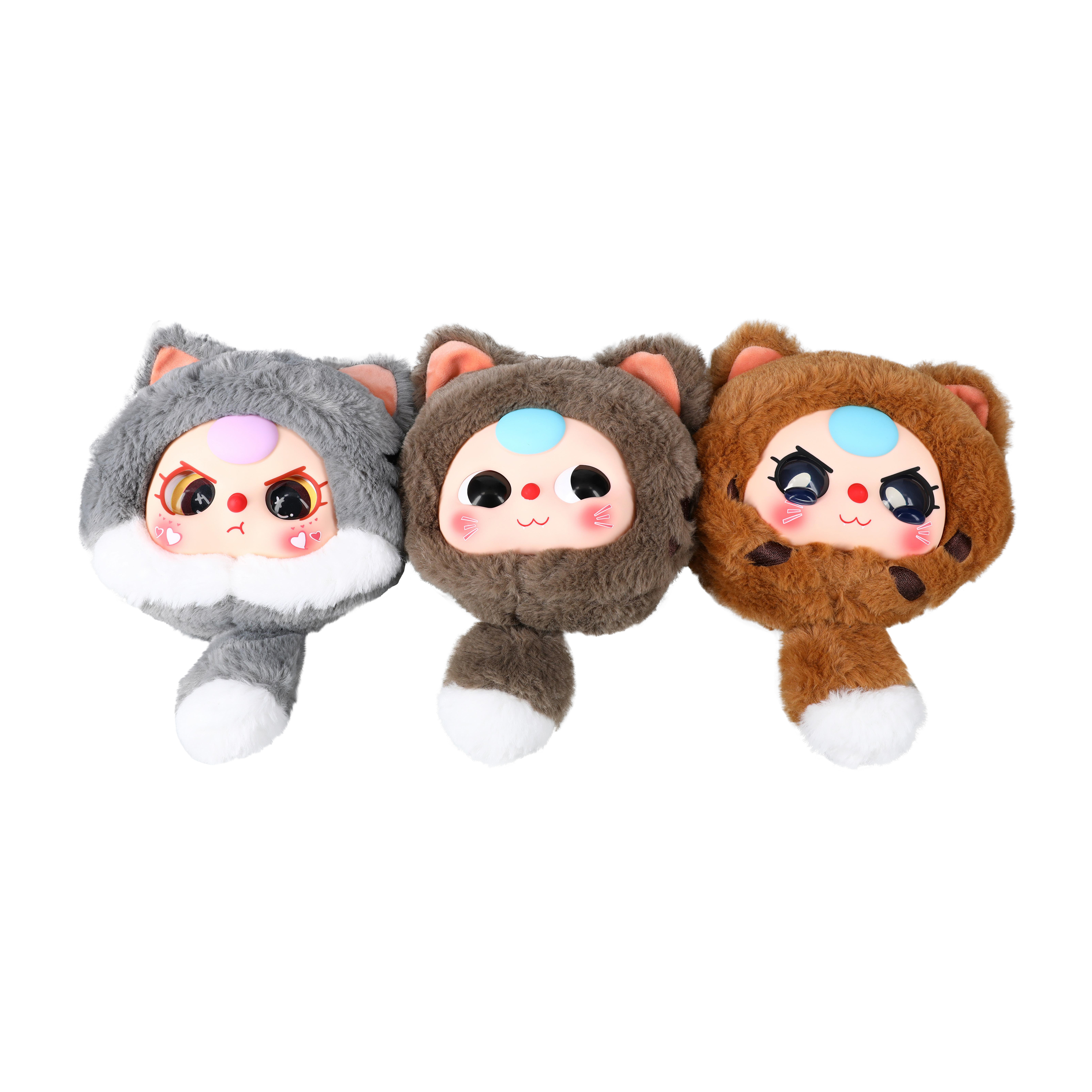 Baby Three Fortune Cat Zipper Bag (Styles May Vary)