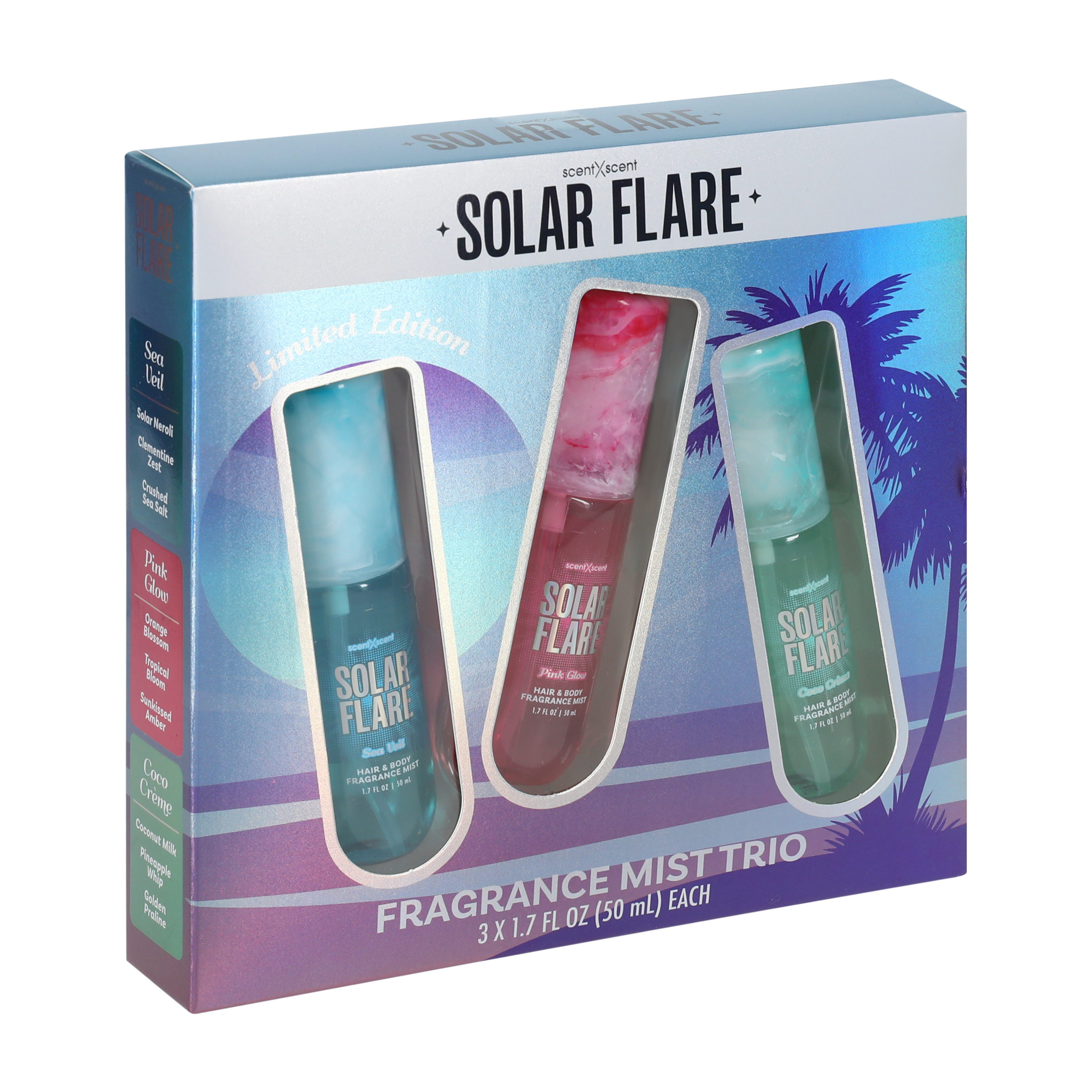 ScentXScent Solar Flare Limited Edition Fragrance Mist Trio Pack