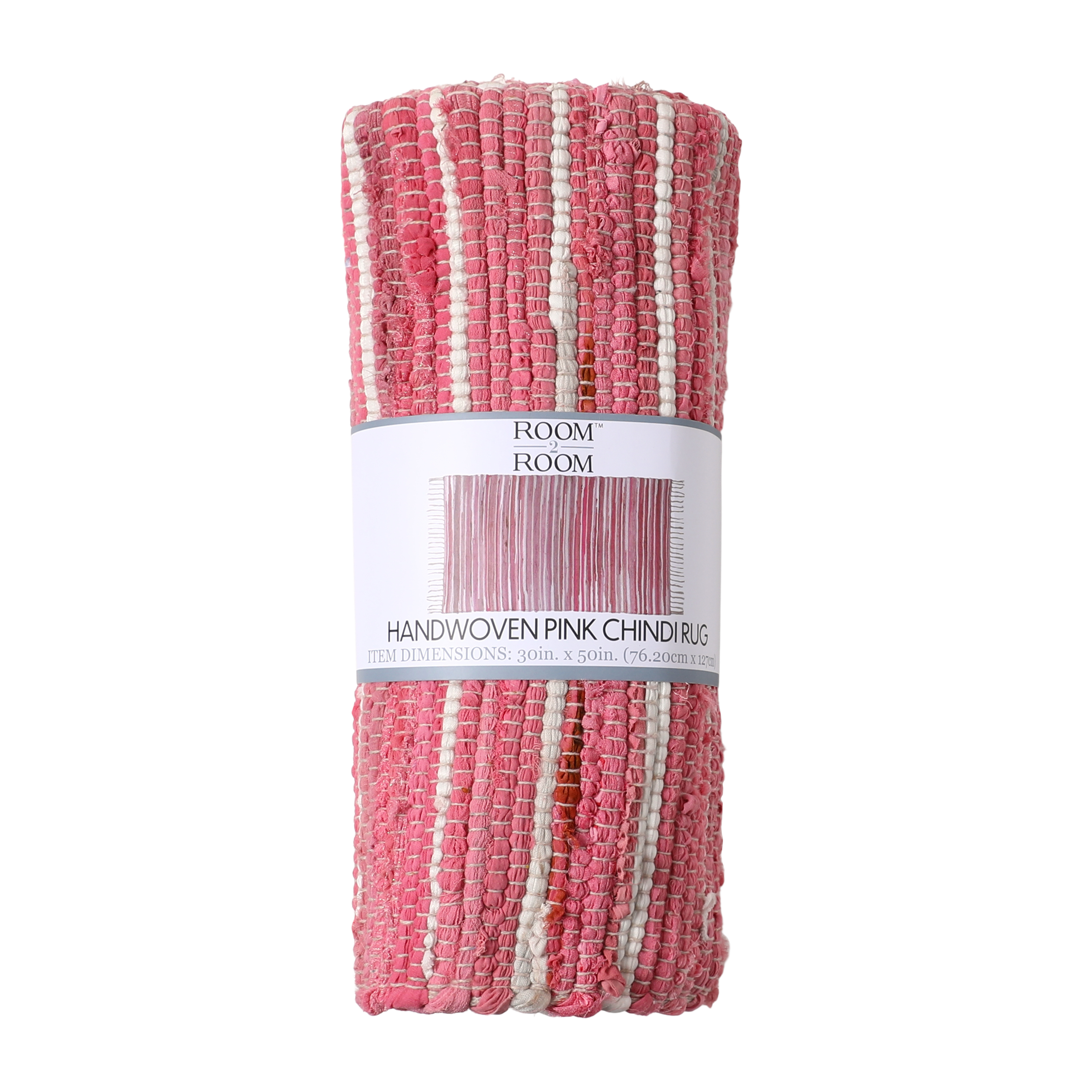 Room 2 Room™ Handwoven Pink Chindi Rug 30inx50in