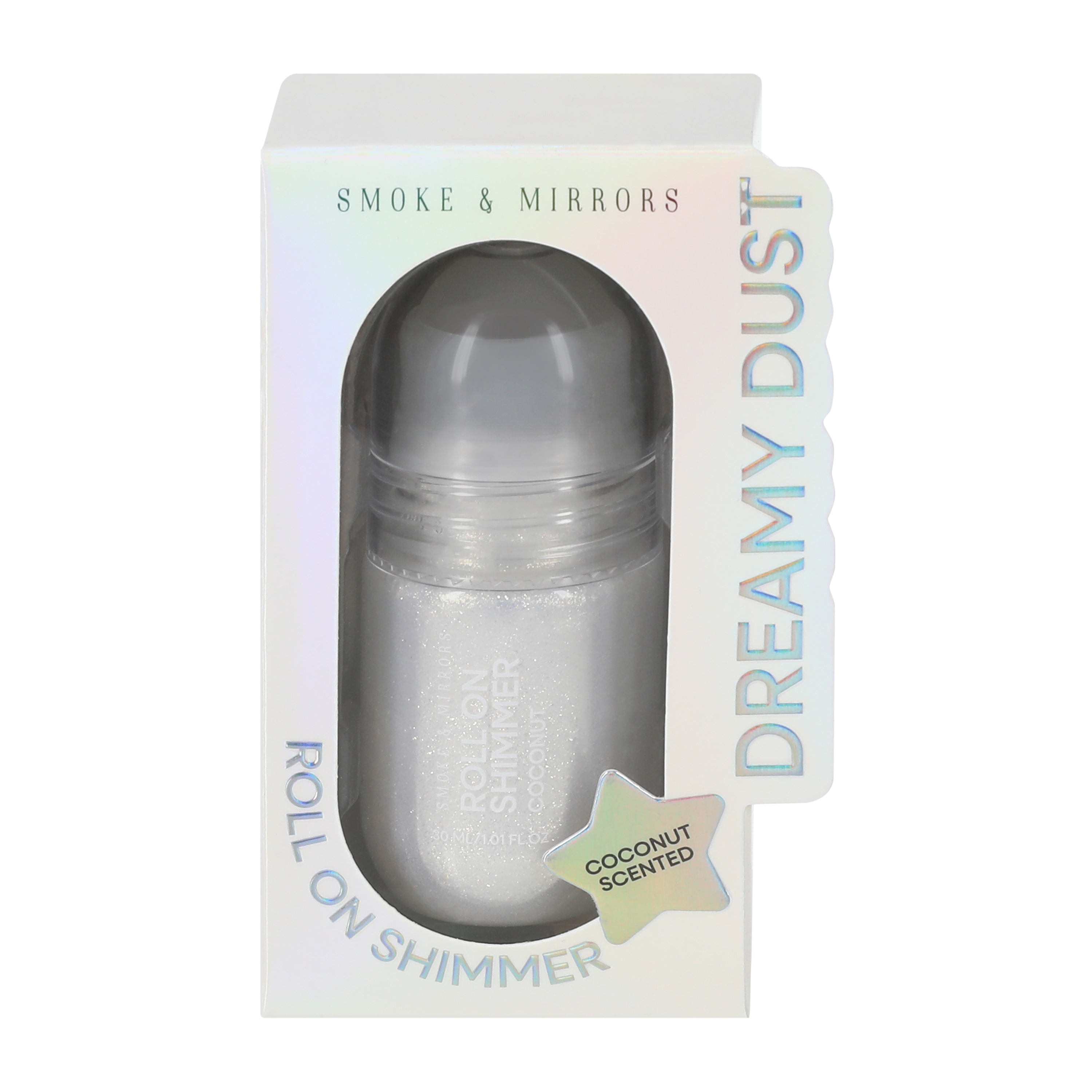 Smoke & Mirrors Coconut Dreamy Dust Roll-On Shimmer 1oz