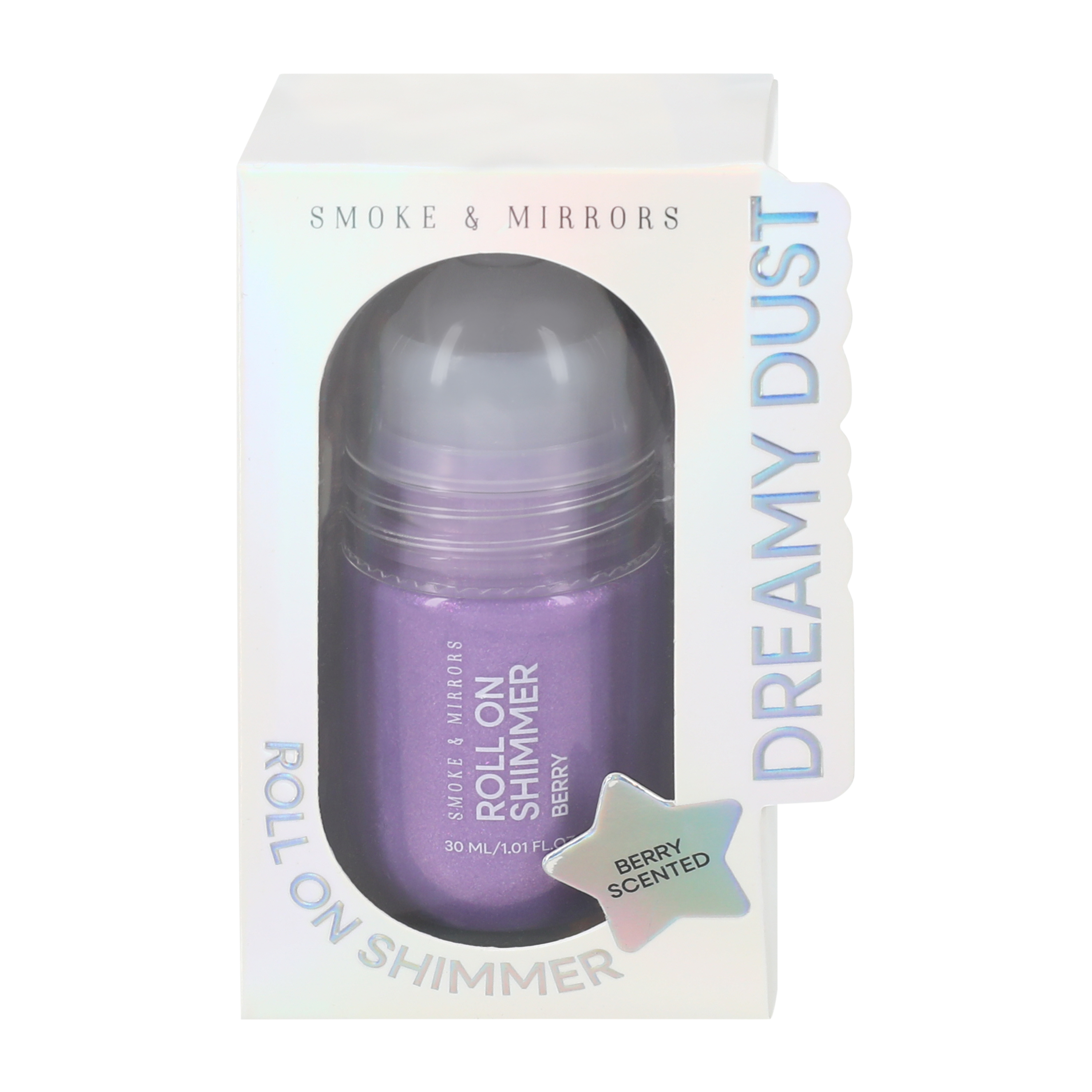 Smoke & Mirrors Berry Dreamy Dust Roll-On Shimmer 1oz