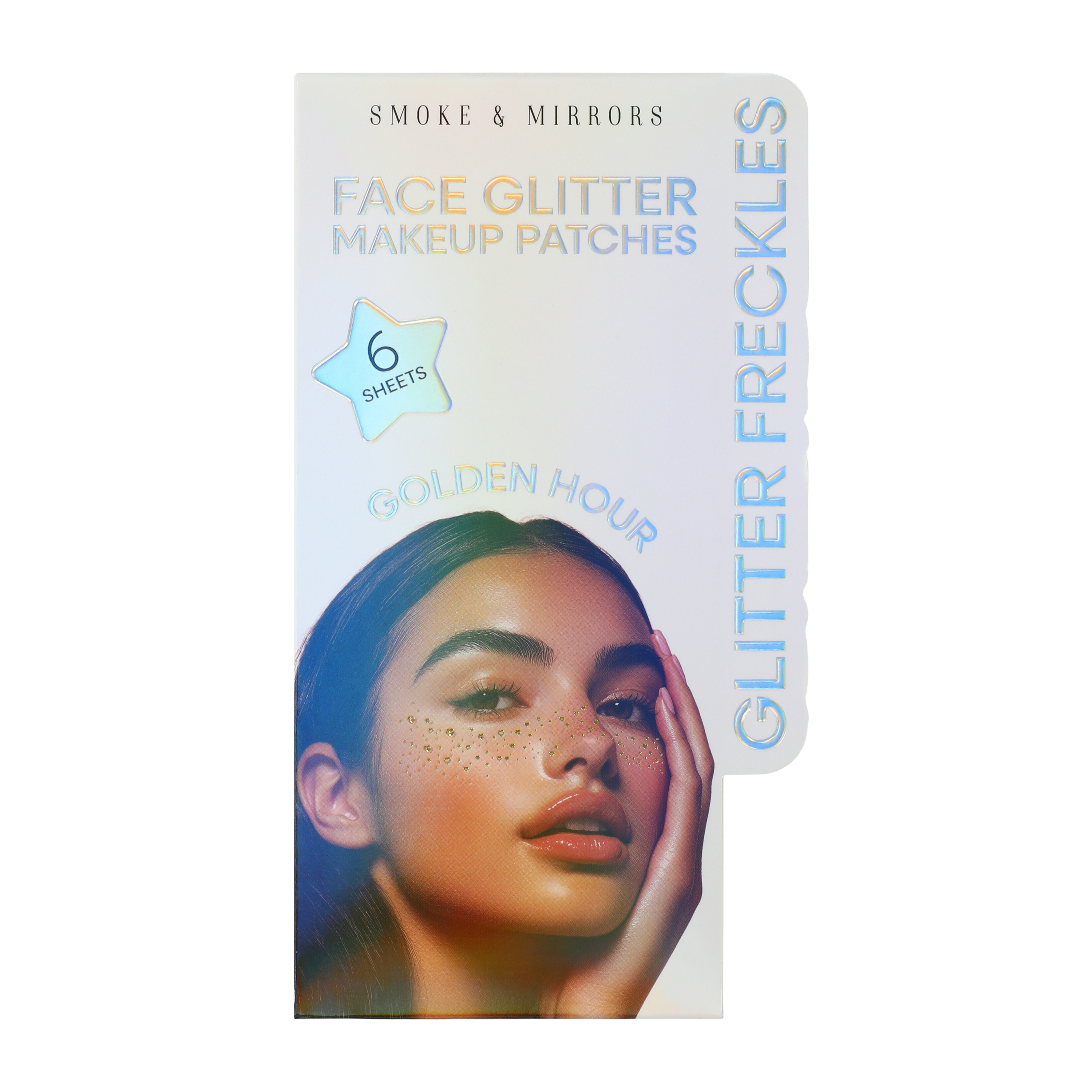 Smoke & Mirrors Glitter Freckles Golden Hour Face Glitter Makeup Patches 6-Sheets