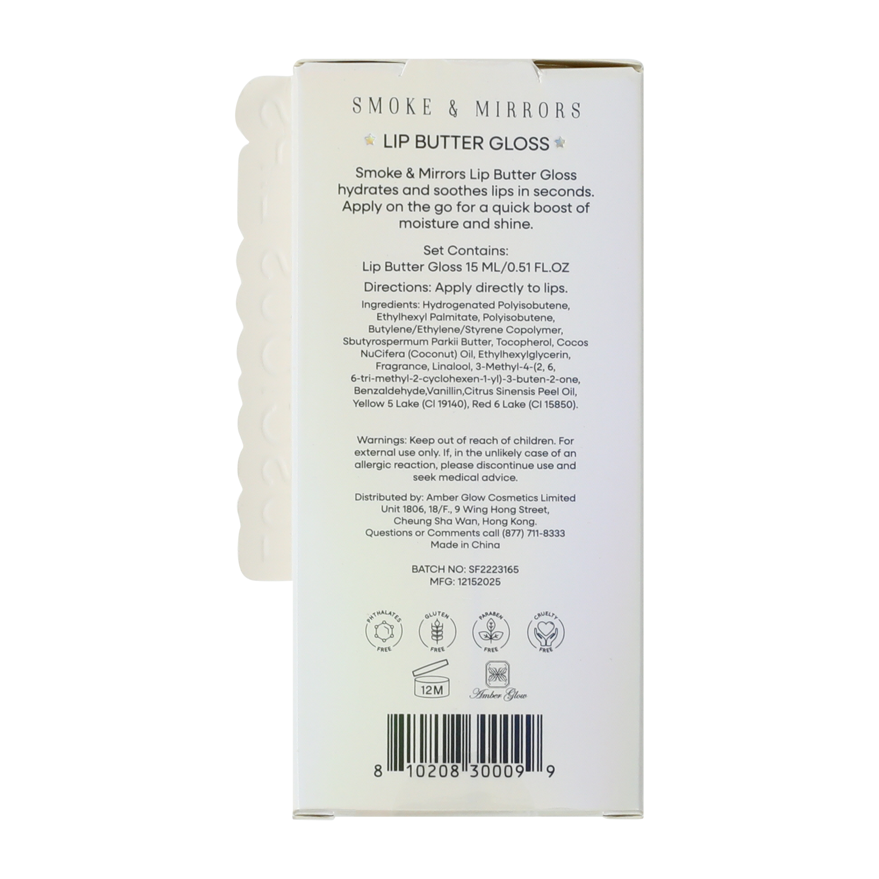 Smoke & Mirrors Luscious Lips Cherry Slushie Lip Butter Gloss 0.5oz