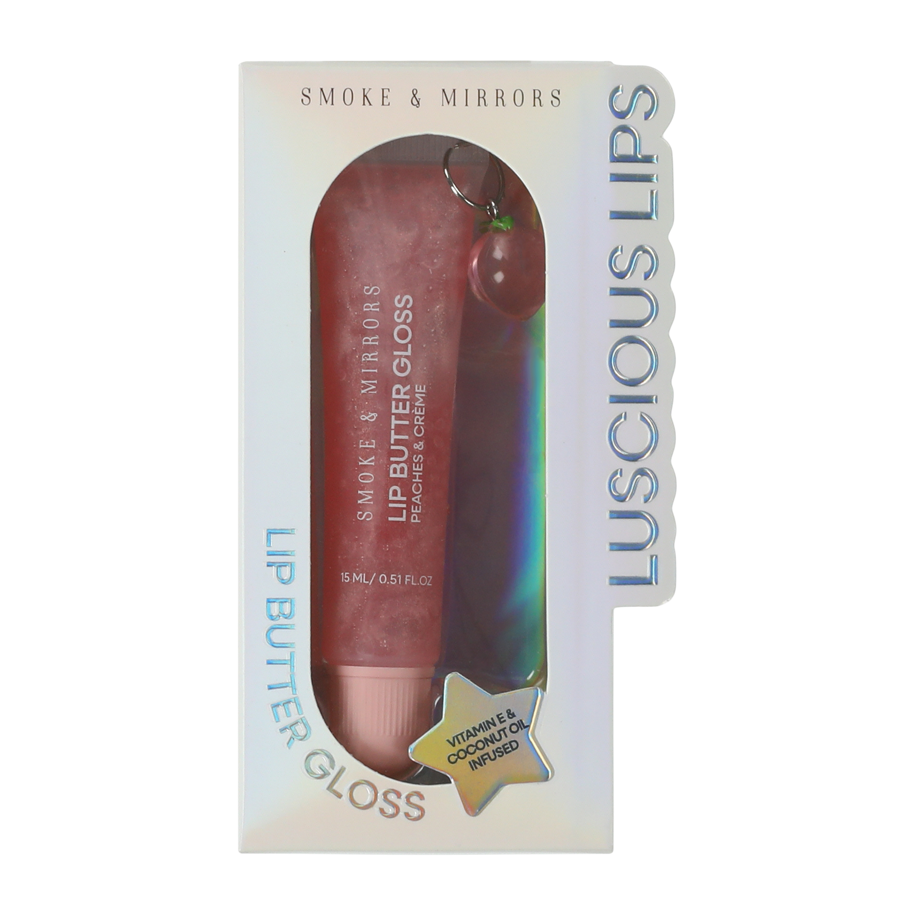 Smoke & Mirrors Luscious Lips Peaches & Crème Lip Butter Gloss 0.5oz
