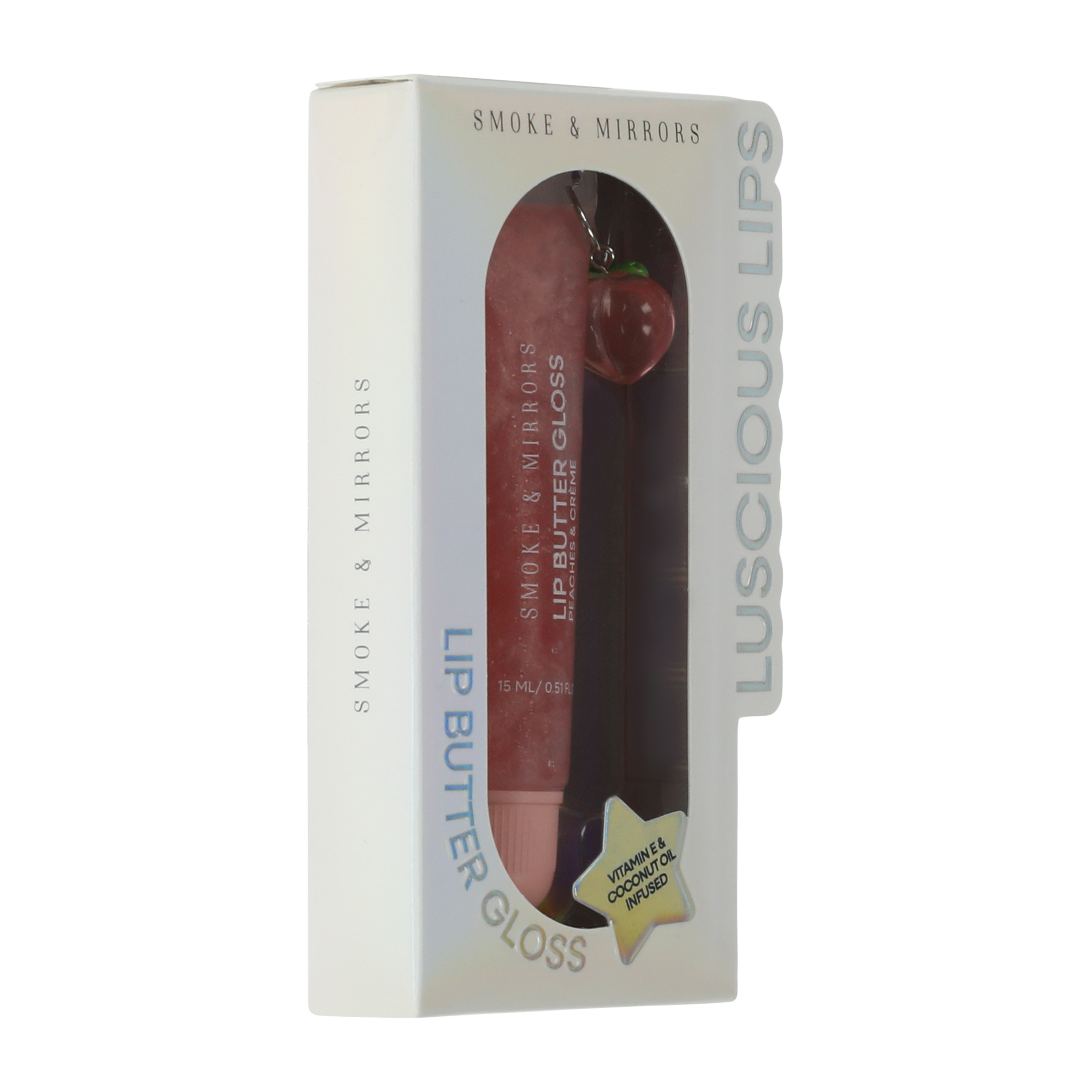 Smoke & Mirrors Luscious Lips Peaches & Crème Lip Butter Gloss 0.5oz