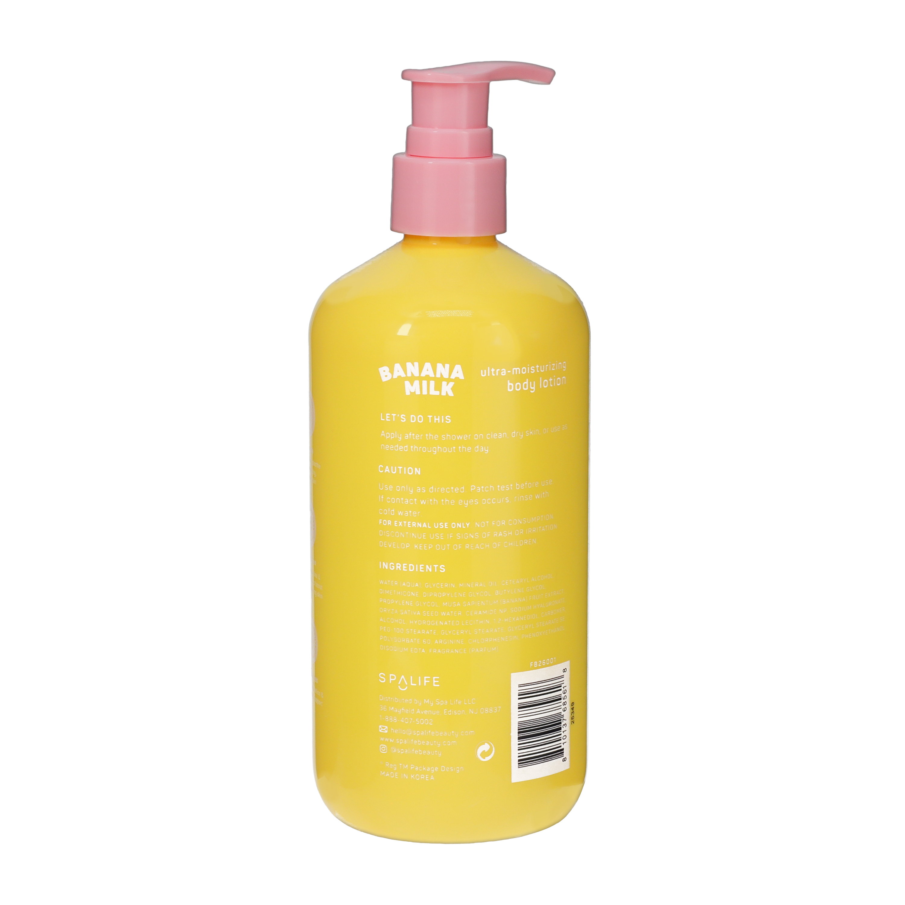 SpaLife® Banana Milk Ultra‑Moisturizing Body Lotion
