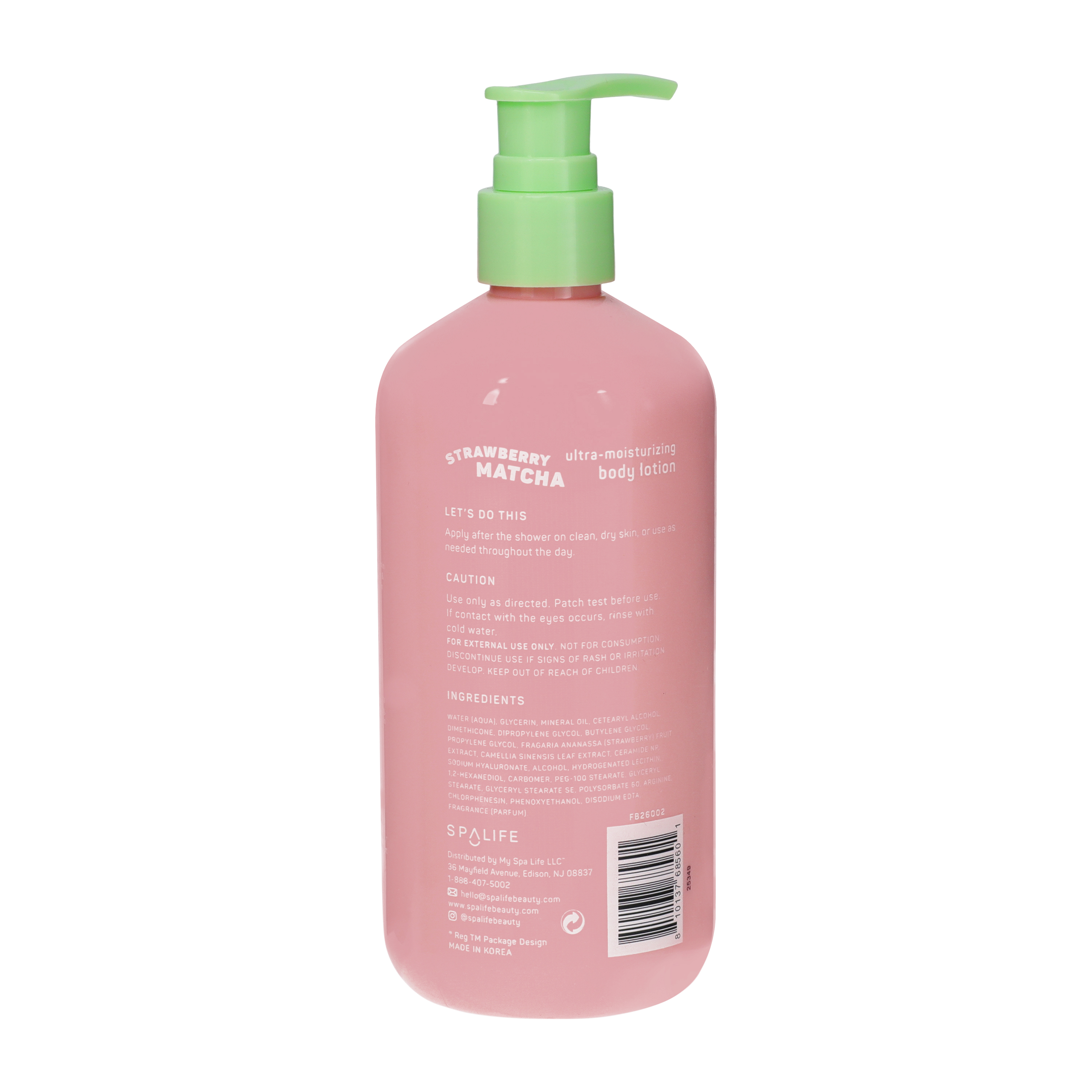 SpaLife® Strawberry Matcha Ultra‑Moisturizing Body Lotion
