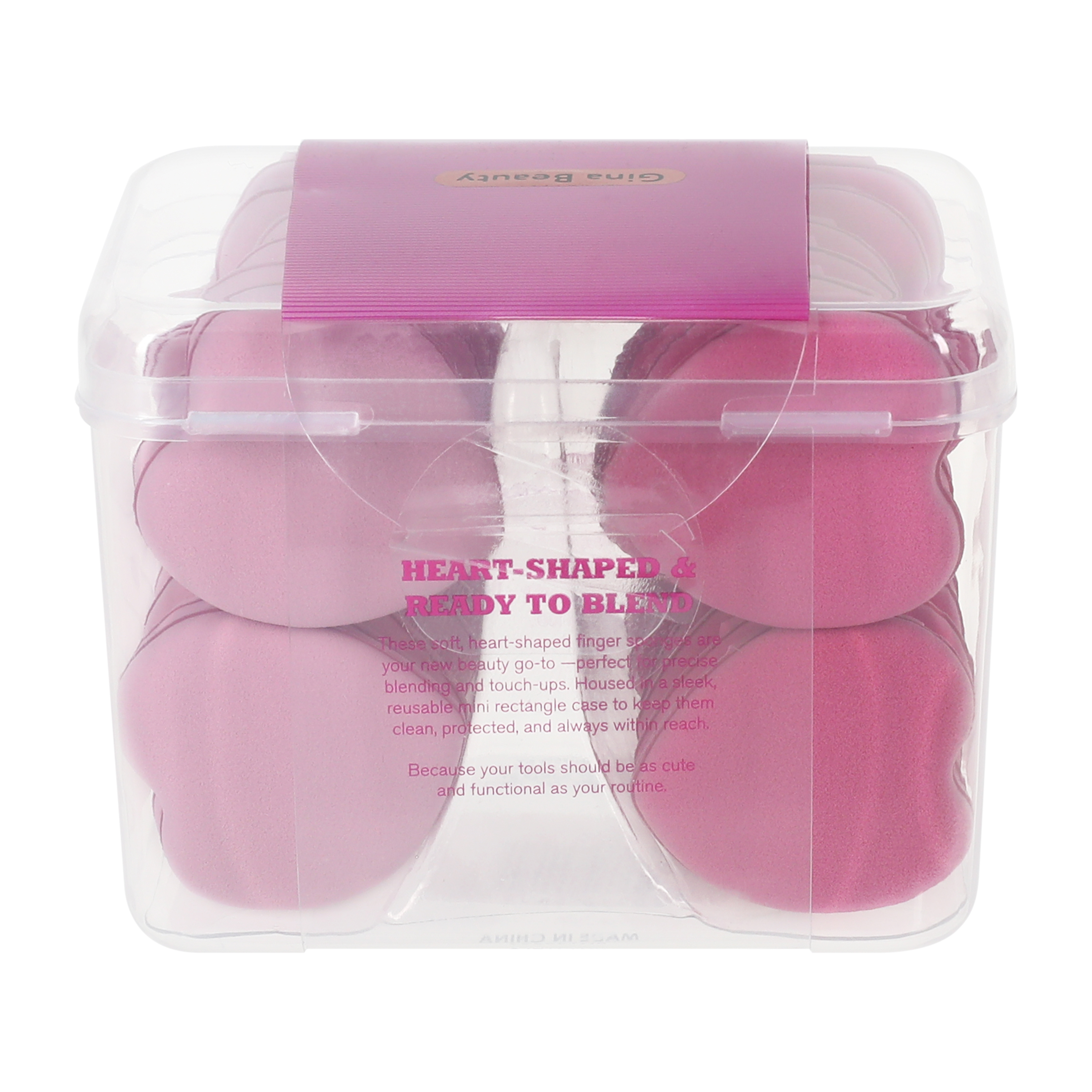 Gina Beauty Heart Puff 24-Pack