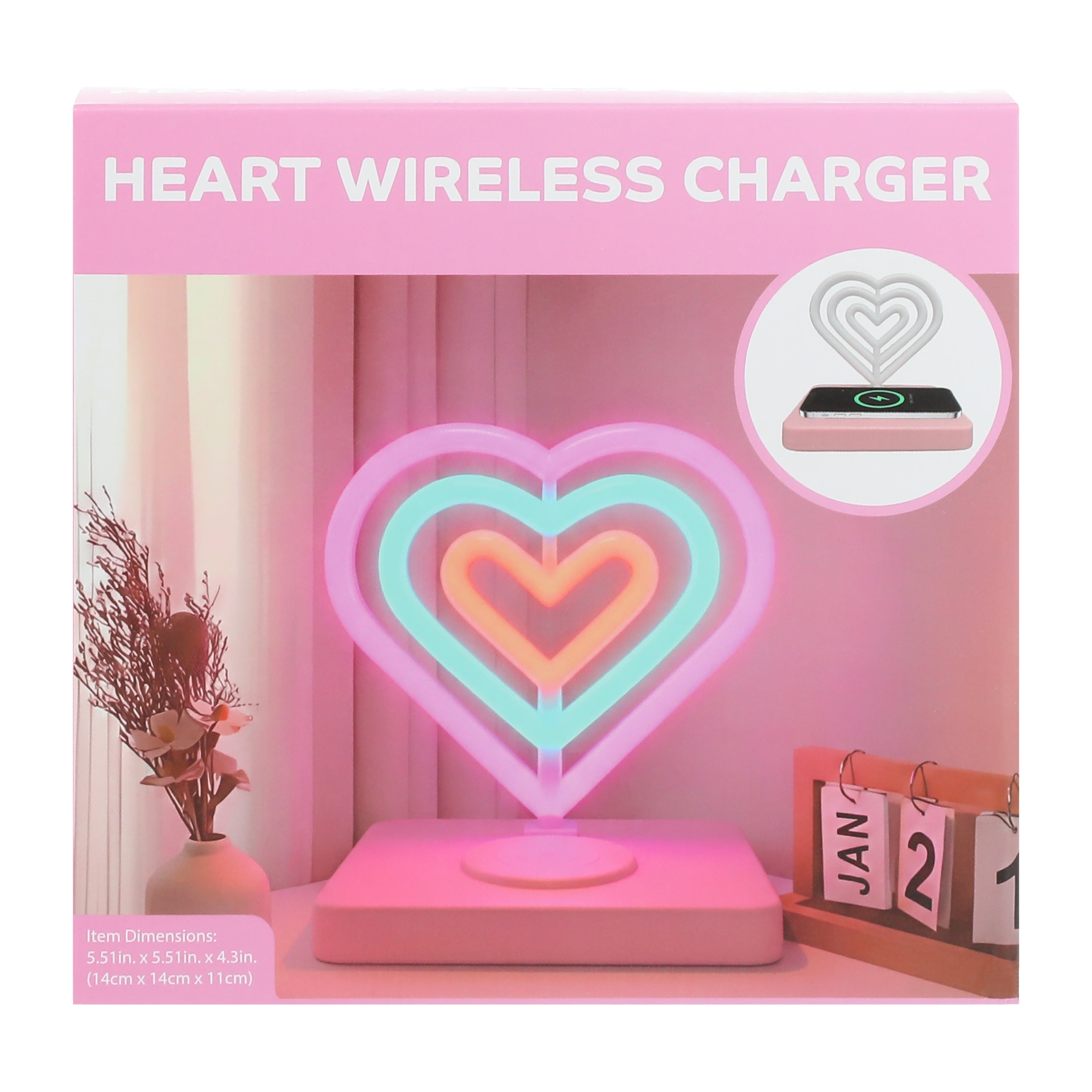 Cargador Inalambrico Corazon - Dale Power a Tu Celular 2