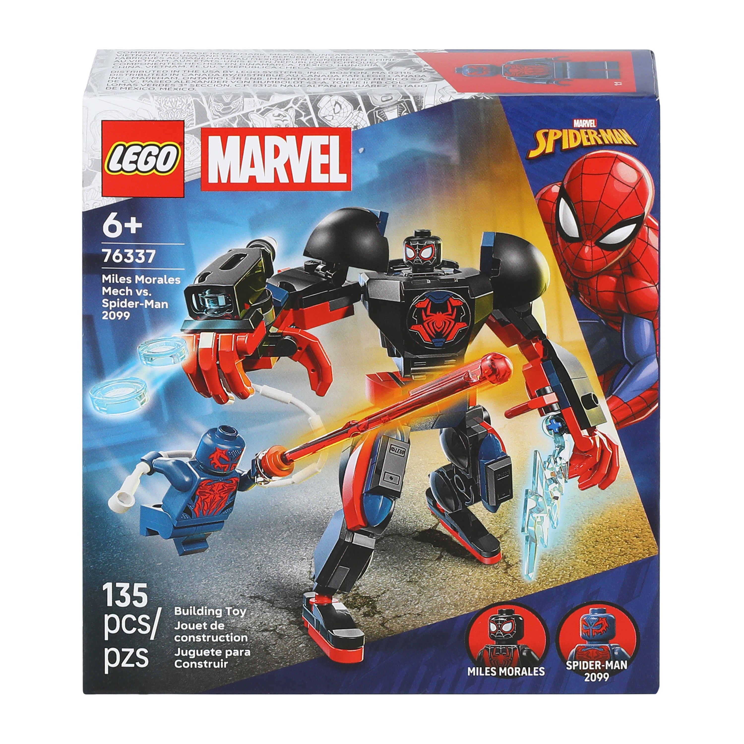 LEGO® Marvel Miles Morales Mech Vs. Spider-Man 2099 Building Toy