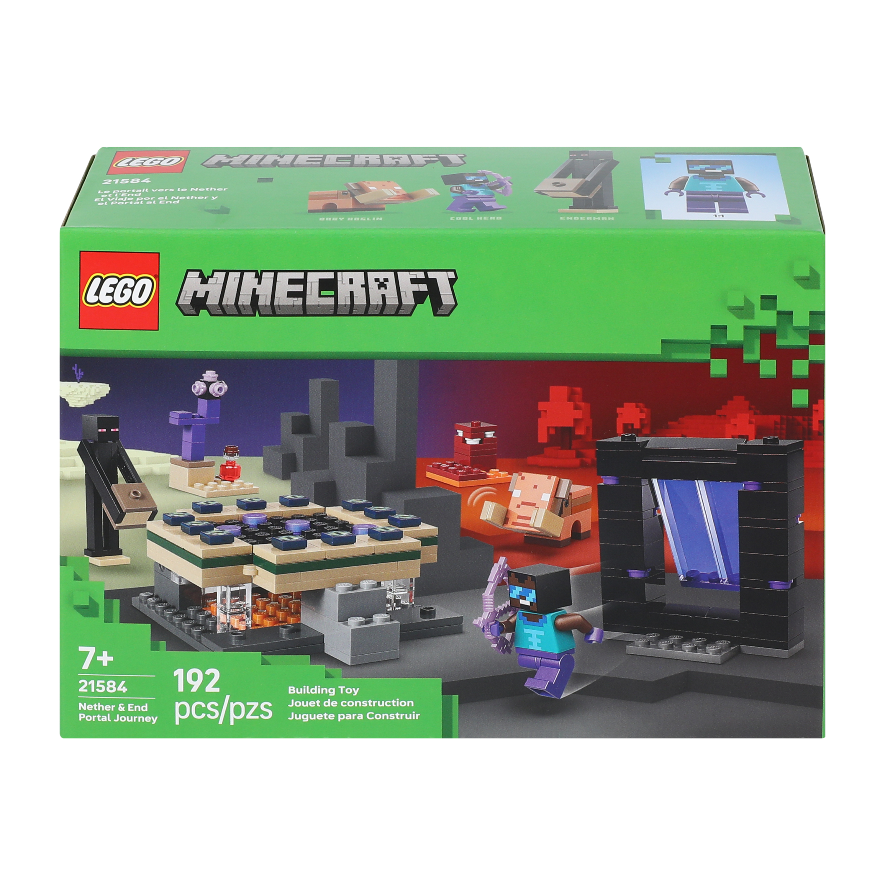 LEGO® Minecraft Nether & End Portal Journey Building Toy