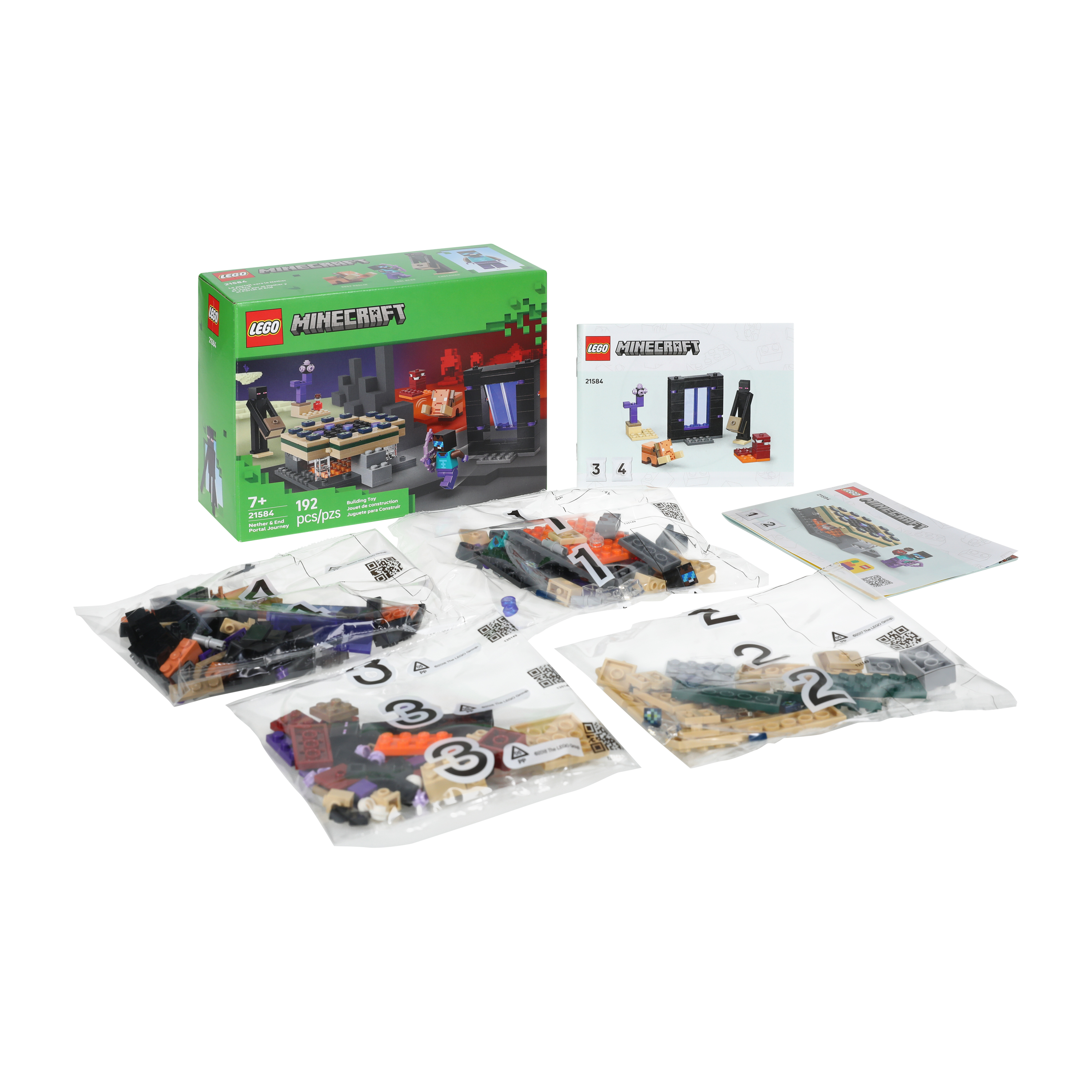 LEGO® Minecraft Nether & End Portal Journey Building Toy