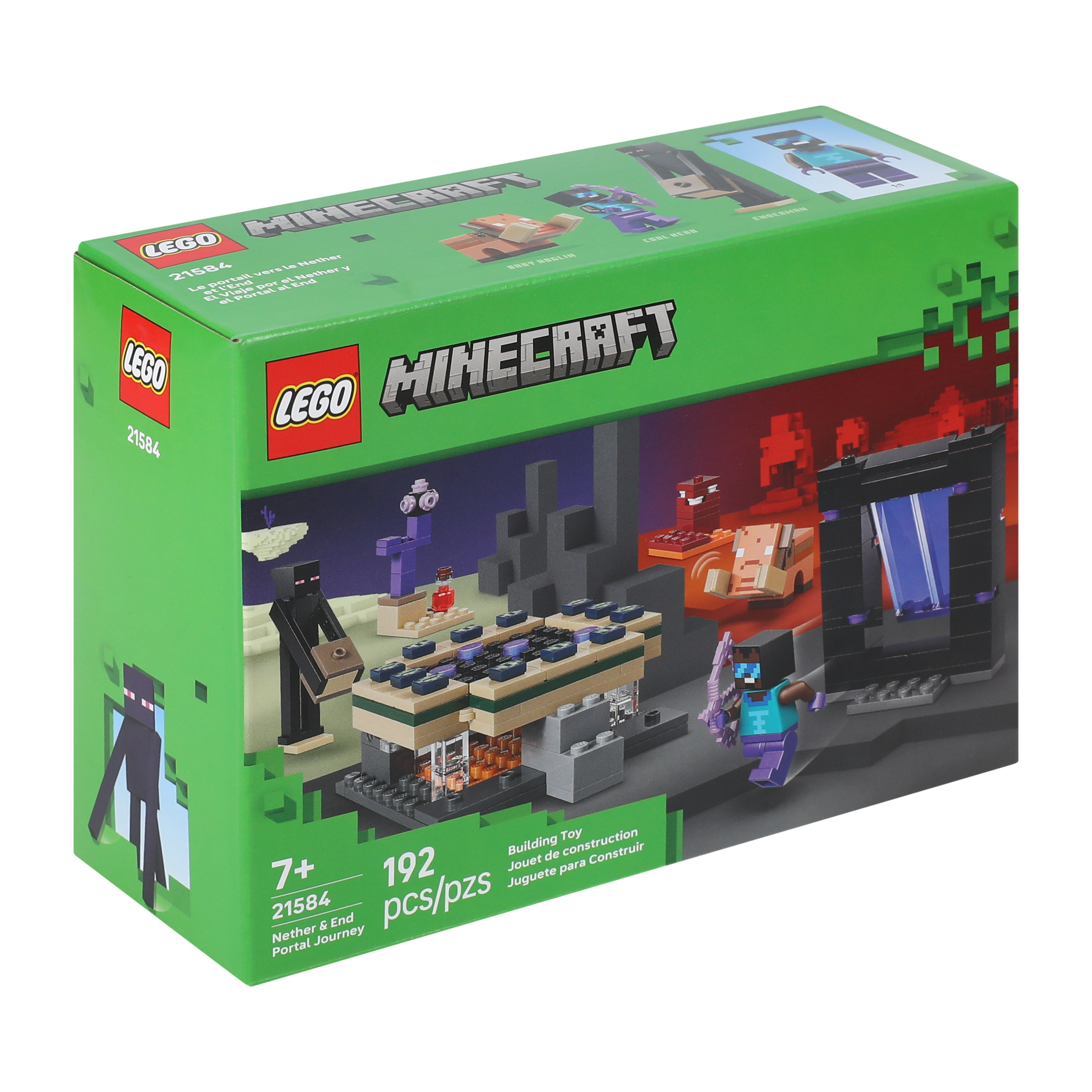 LEGO® Minecraft Nether & End Portal Journey Building Toy