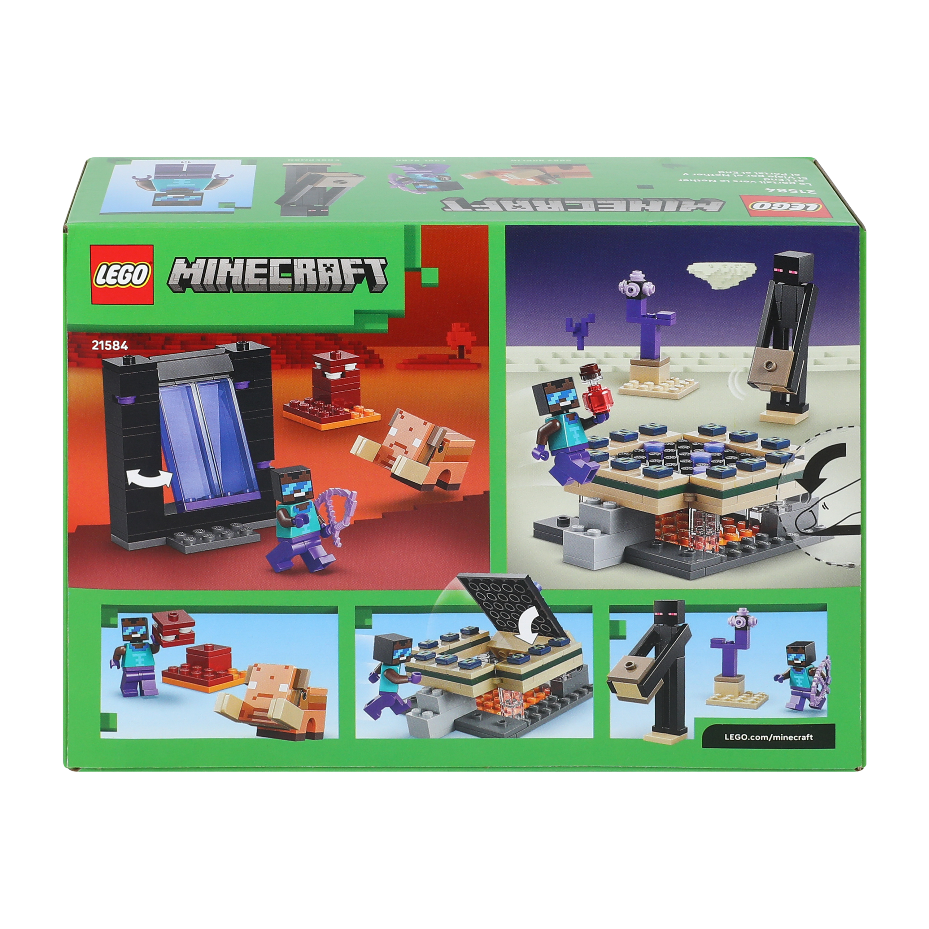 LEGO® Minecraft Nether & End Portal Journey Building Toy