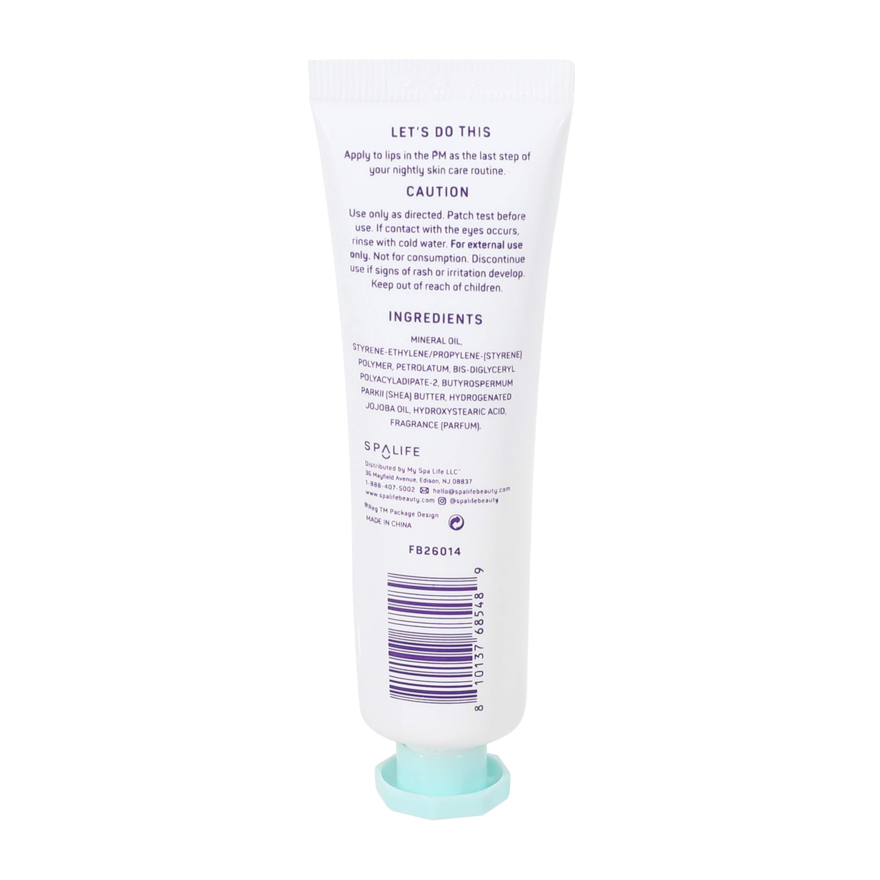 Spalife Lip Snooze Vanilla Swirl Overnight Lip Mask 0.30z