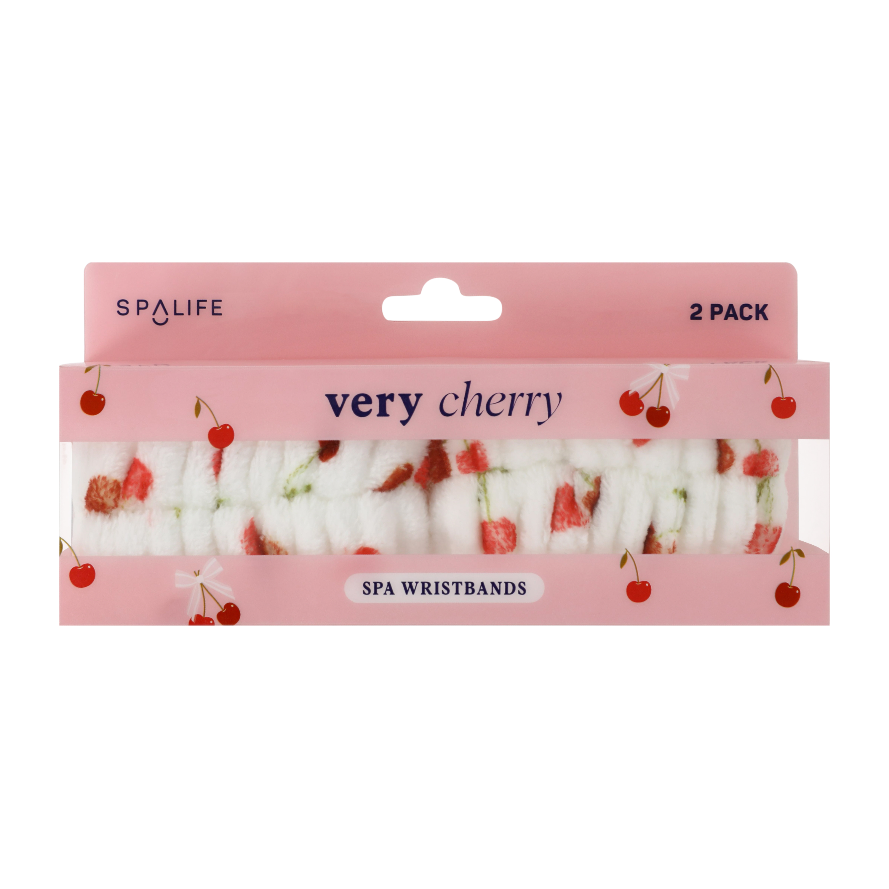 Very Cherry Spa Wristbands 2-Pack