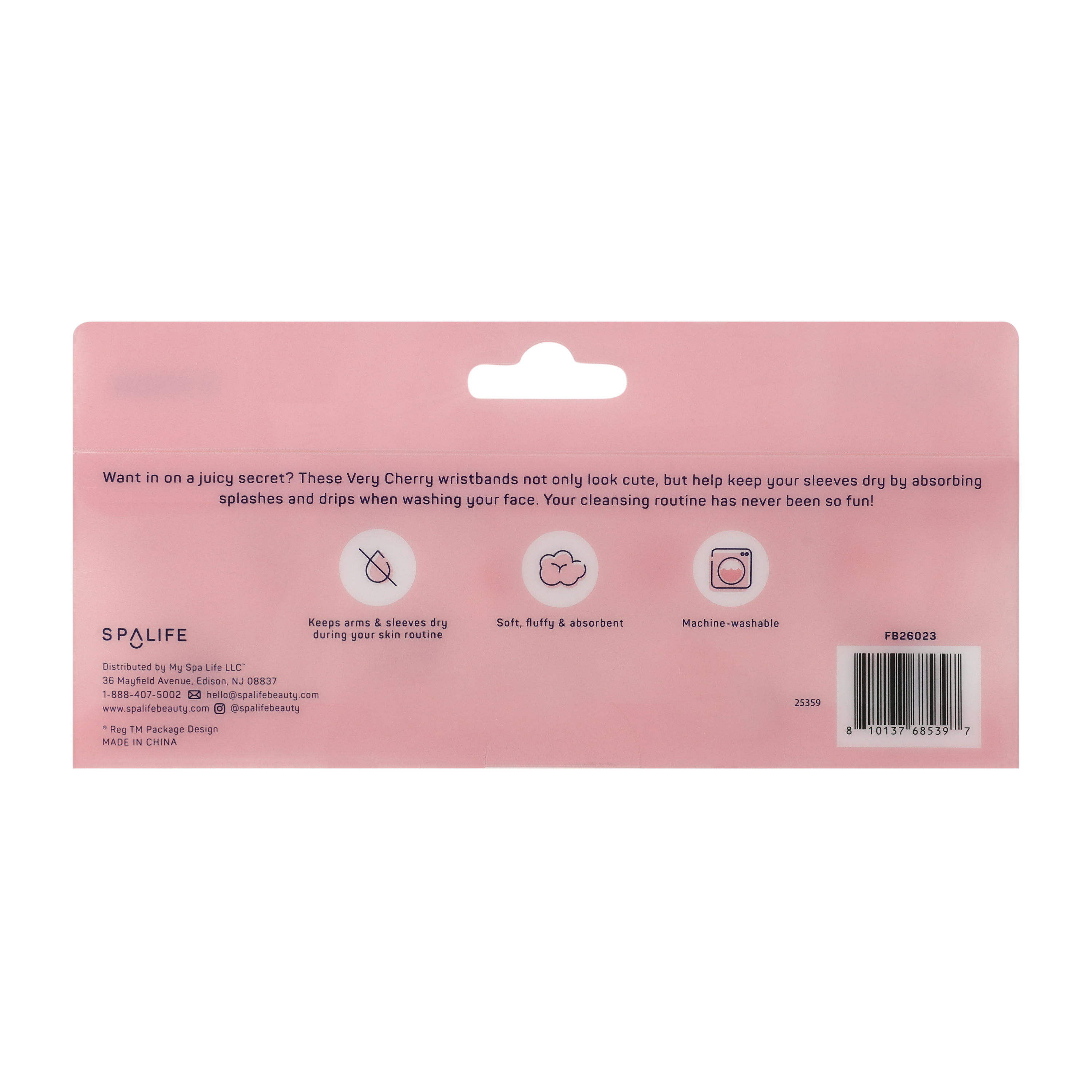 Very Cherry Spa Wristbands 2-Pack