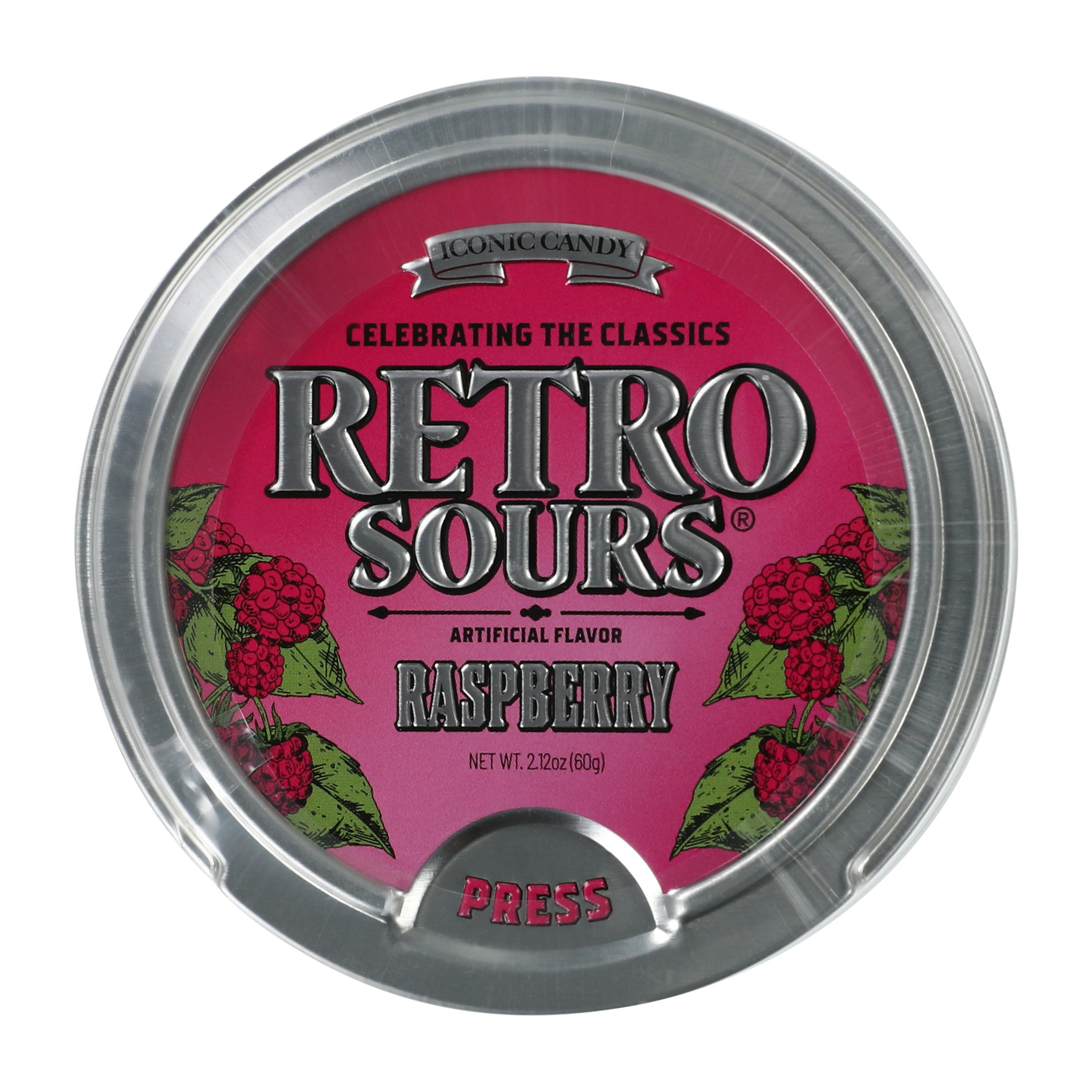 Retro Sours® Rasberry Candy Tin 2.1oz