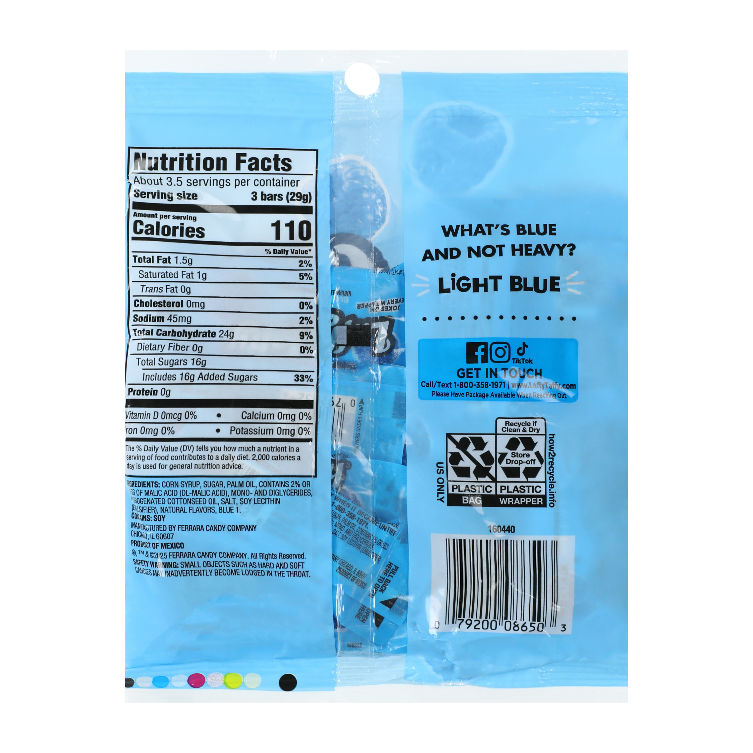 Laffy Taffy® Blue Raspberry Candy 3.5oz
