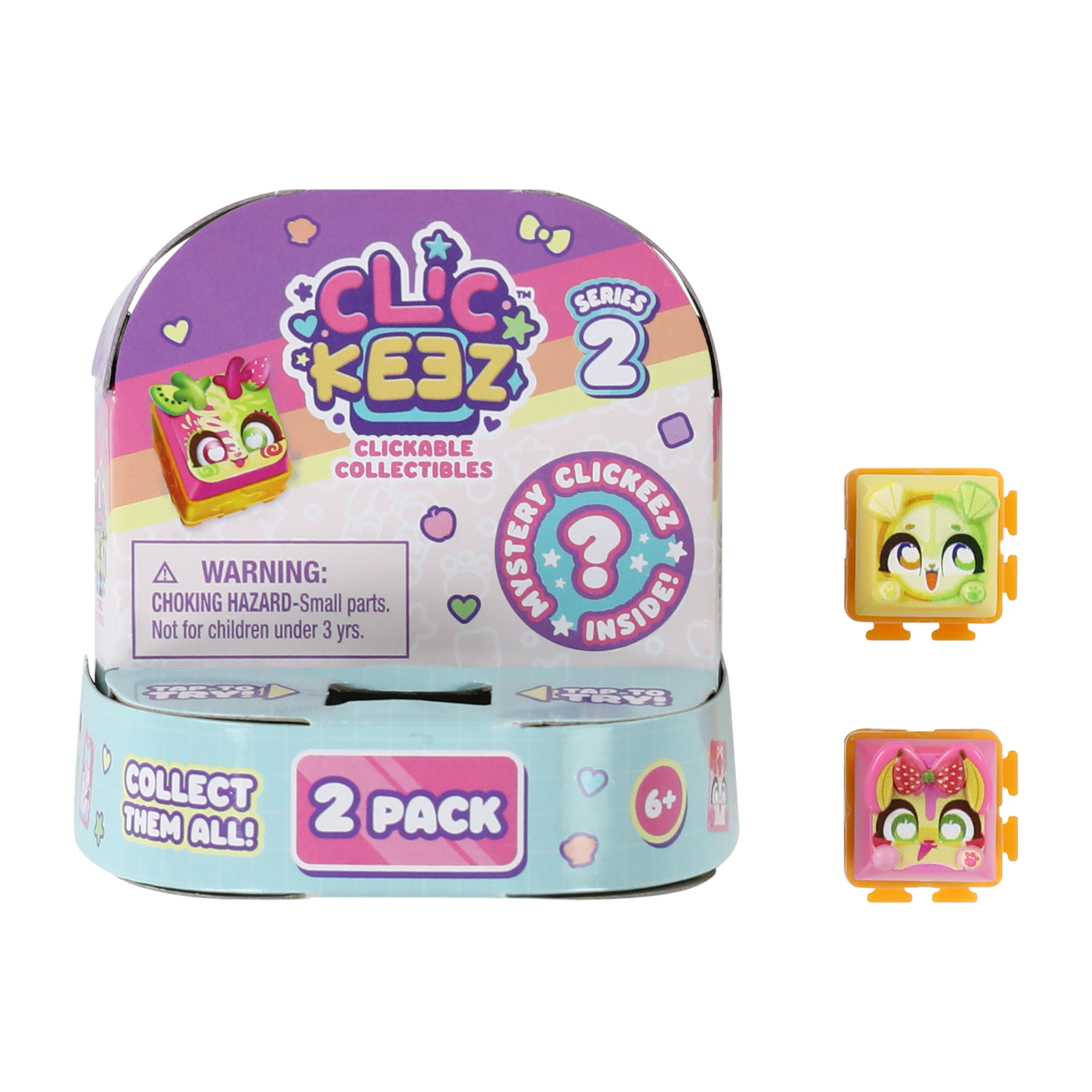 Clickeez™ Clickable Collectibles 2-Pack (Styles May Vary)